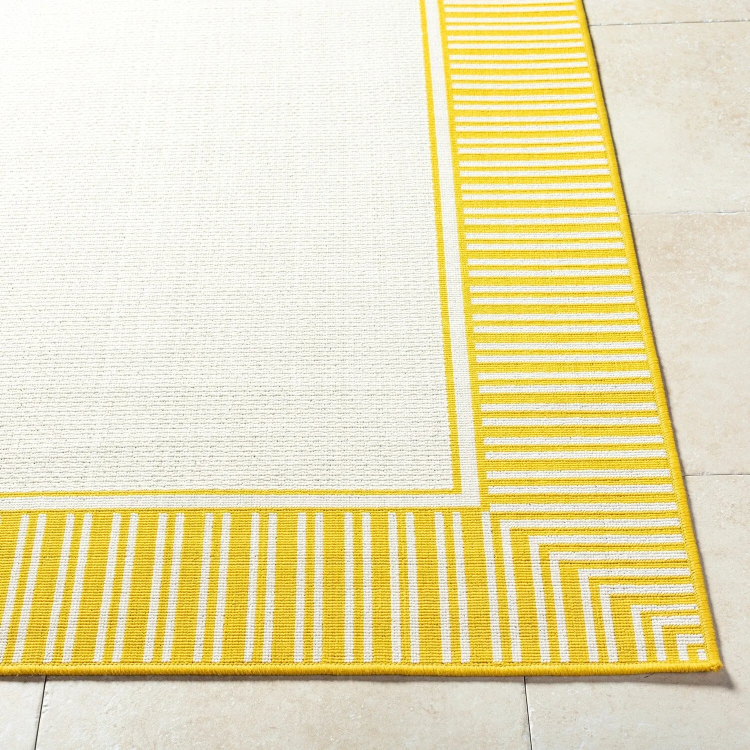 Livabliss Transitional Alfresco Border Indoor/Outdoor Area Rug