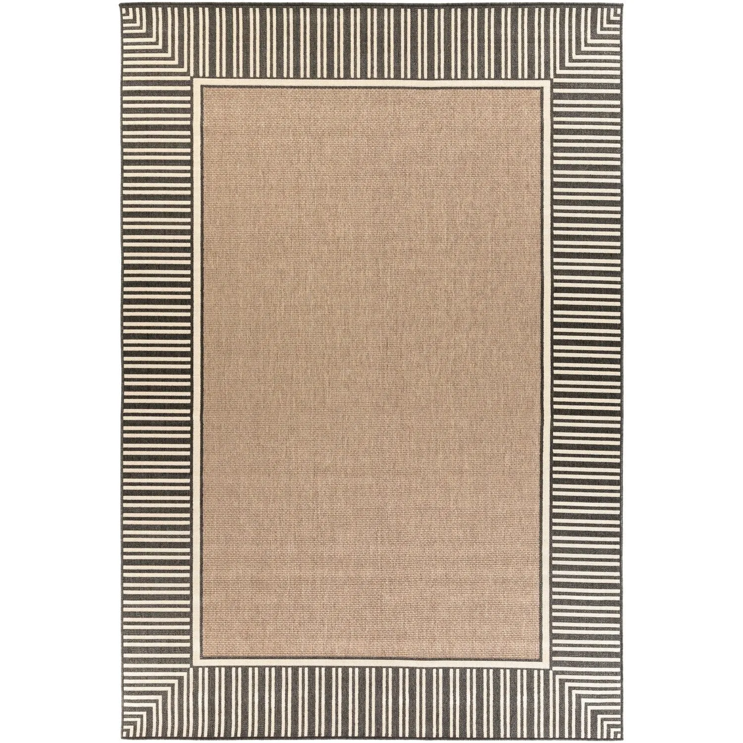 Livabliss Transitional Alfresco Border Indoor/Outdoor Area Rug