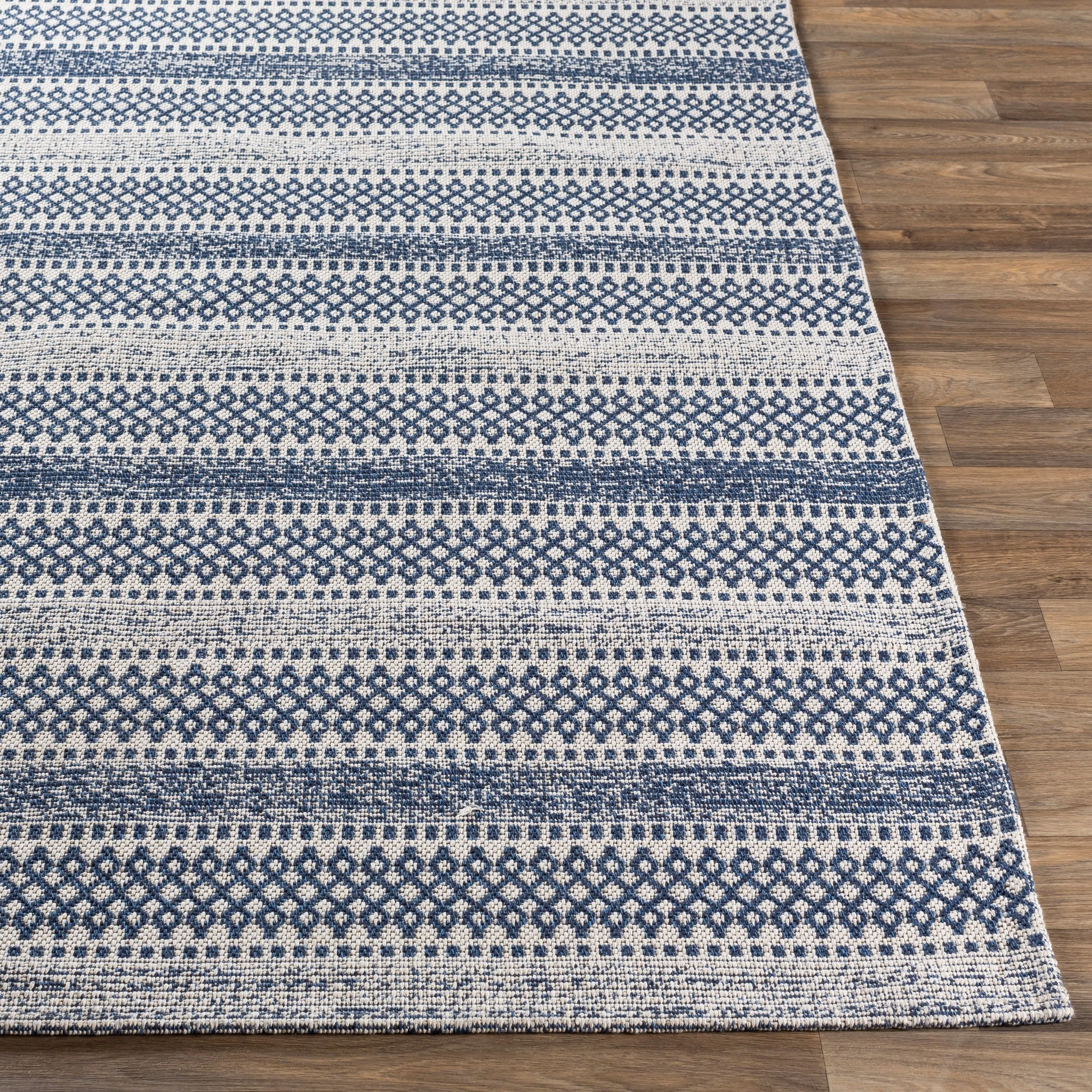 Livabliss Wendy Moroccan Stripe Cotton Area Rug