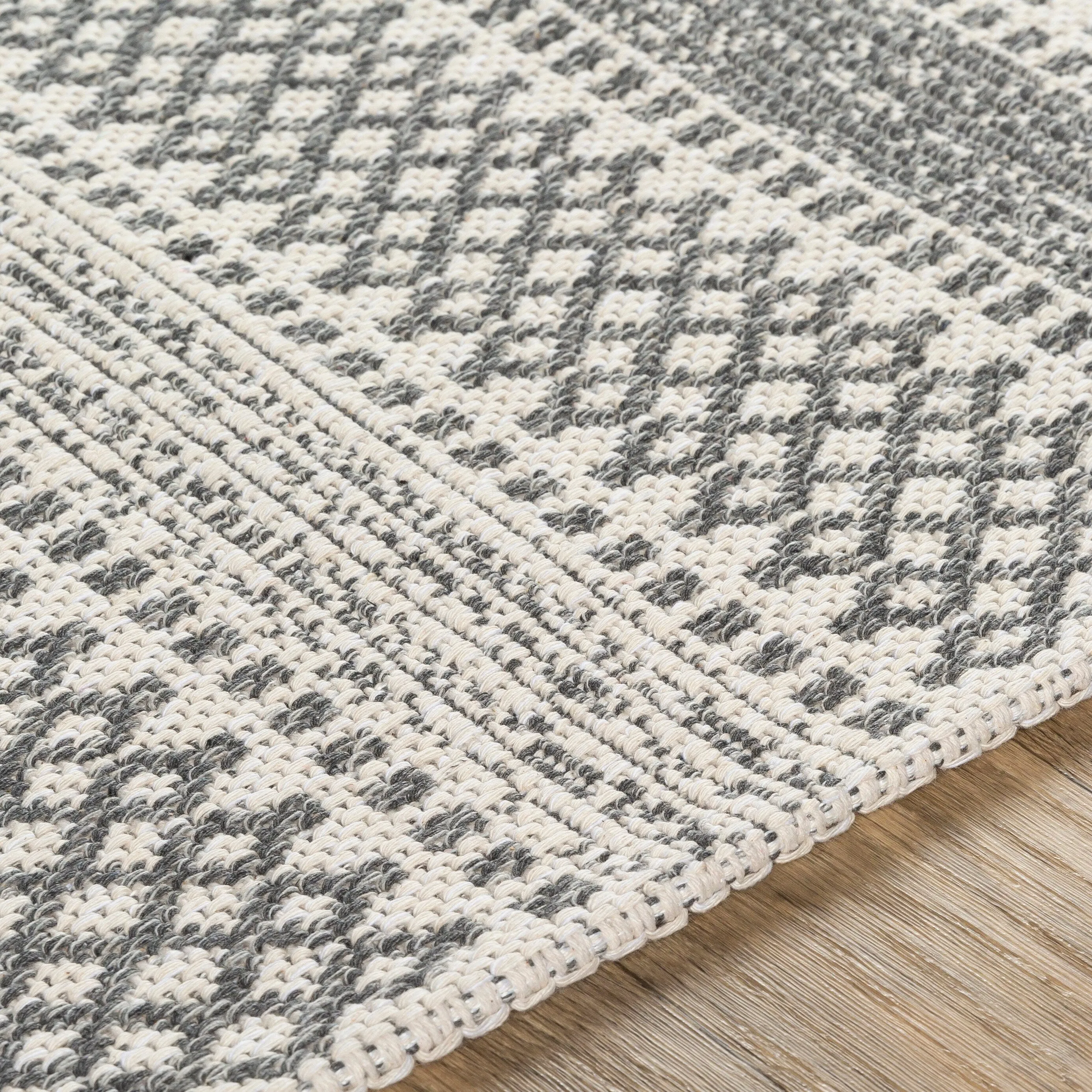 Livabliss Wendy Moroccan Stripe Cotton Area Rug