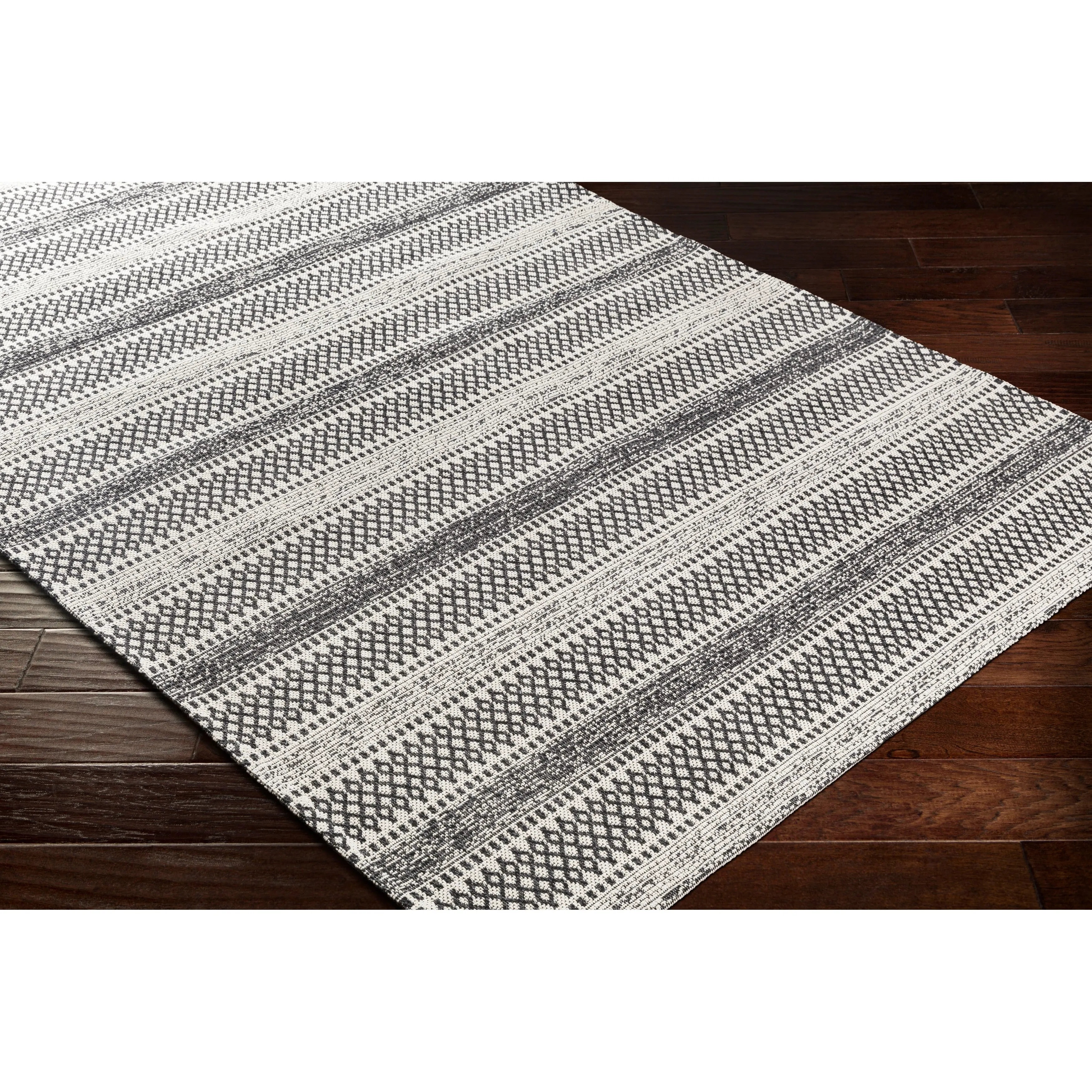 Livabliss Wendy Moroccan Stripe Cotton Area Rug