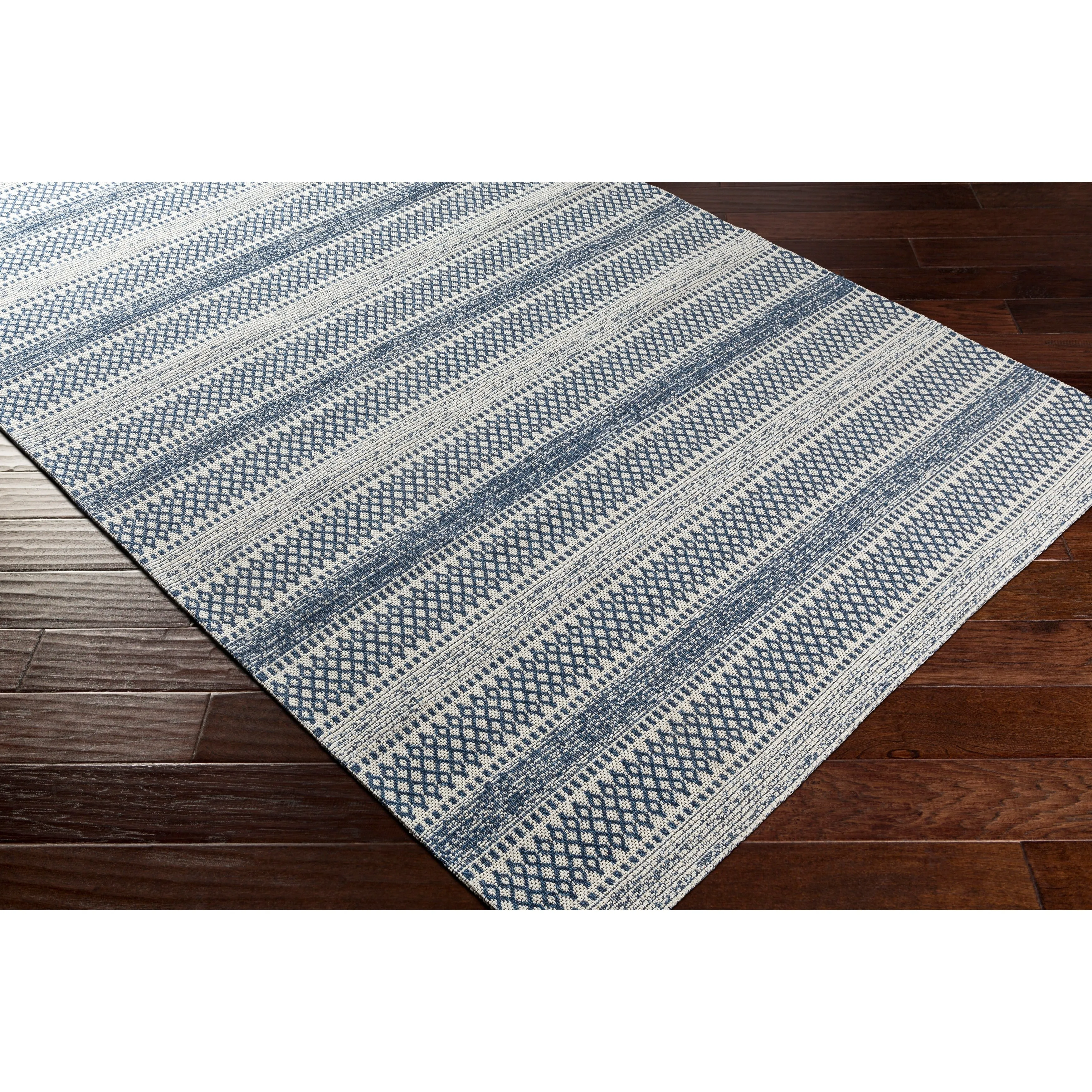 Livabliss Wendy Moroccan Stripe Cotton Area Rug