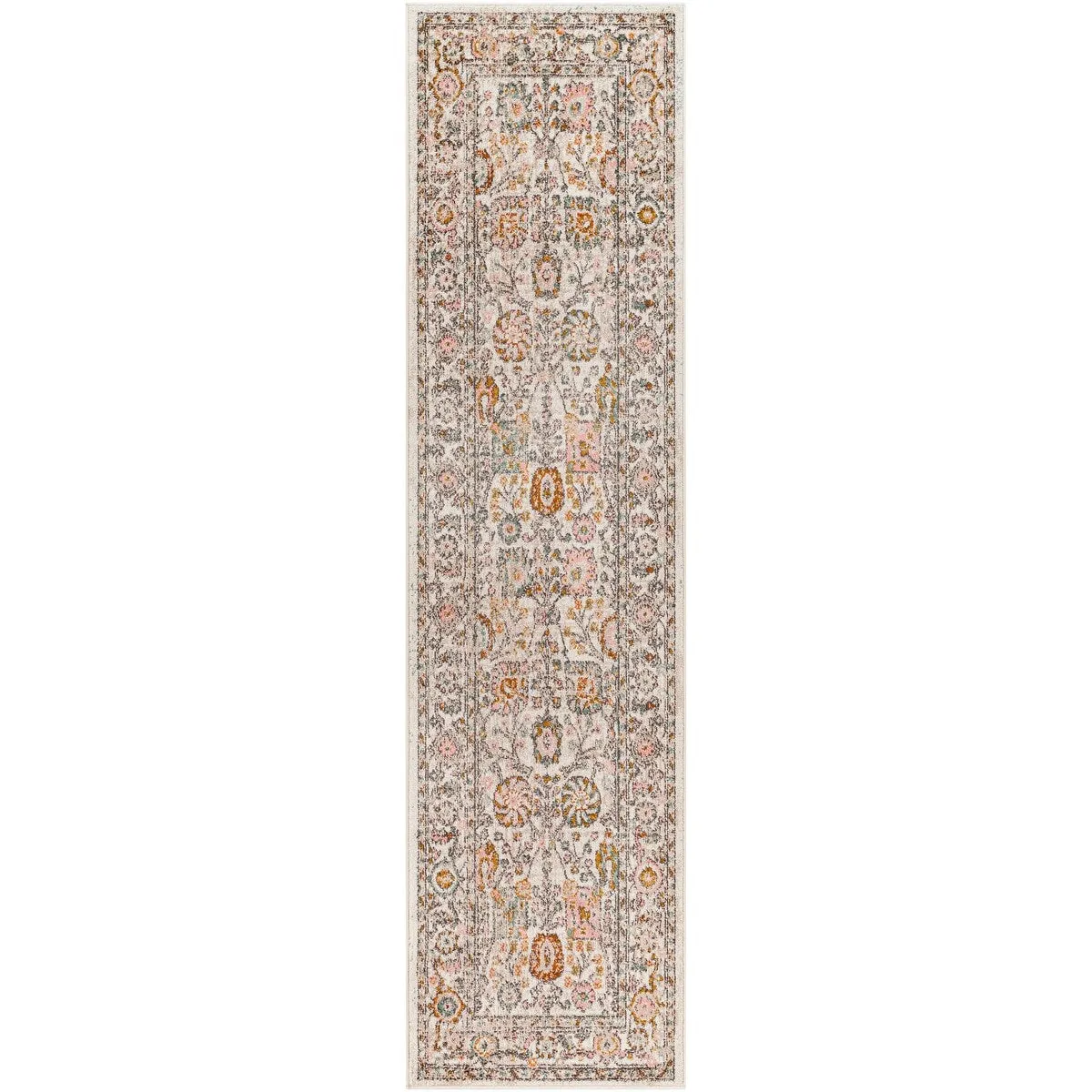 Livabliss Willa Bordered Floral Area Rug