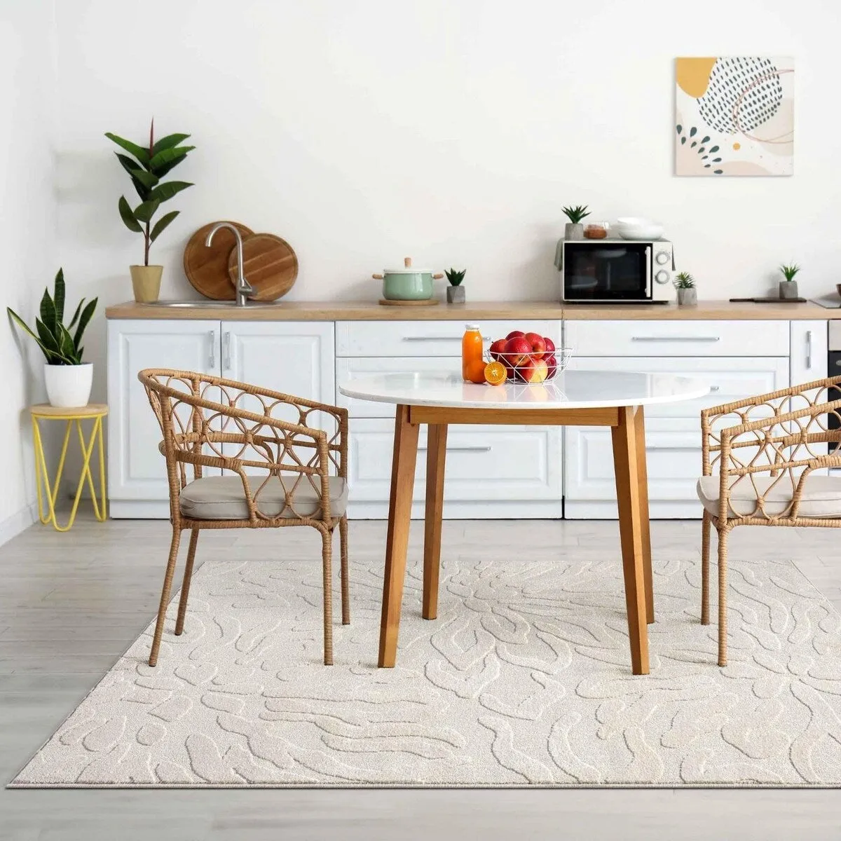Luxe Weavers Abstract Floral Area Rug. Indoor Carpet for Living Room and Bedrooms