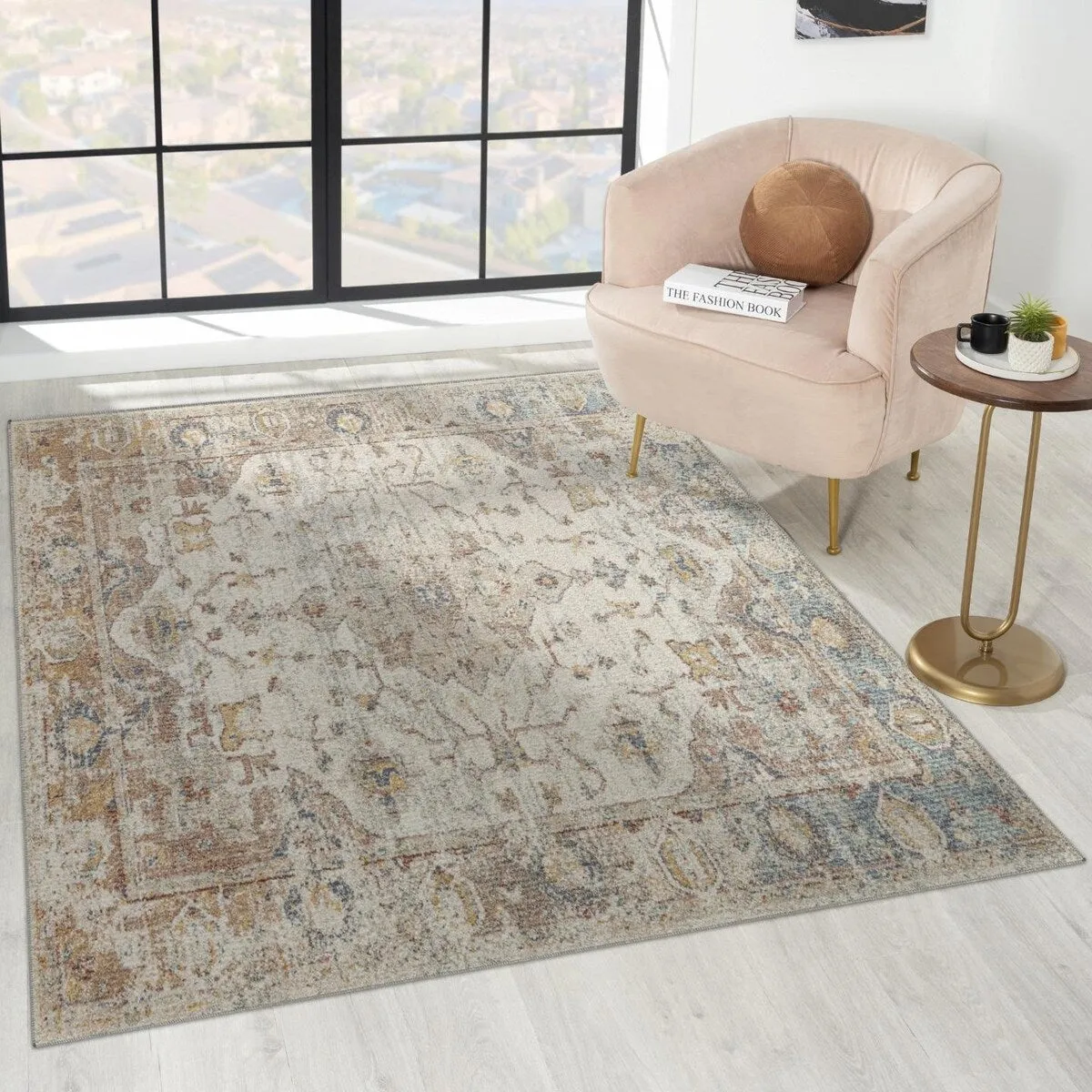 Luxe Weavers Floral Medium Pile Area Rug. Indoor Carpet