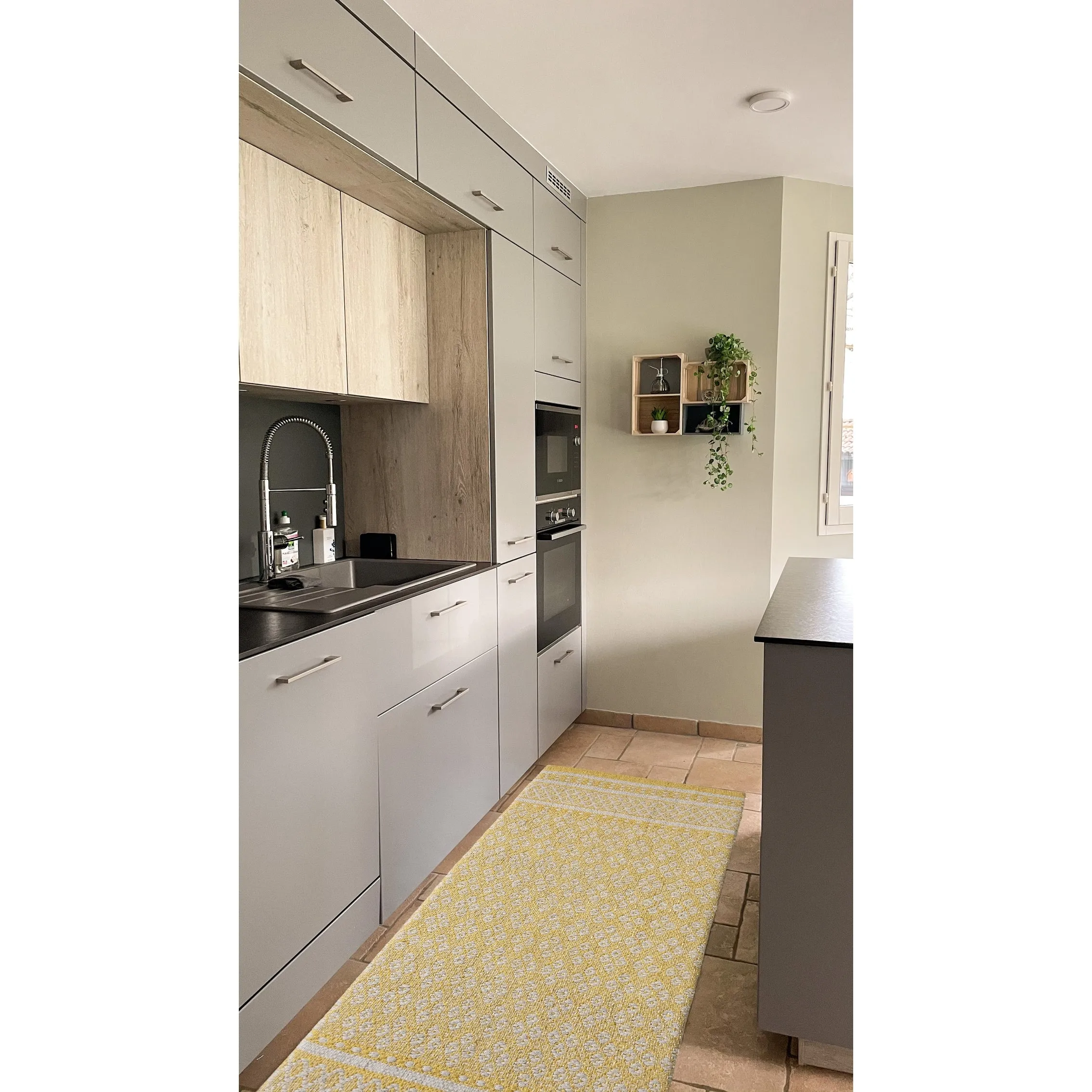 Luxurious Woven Cotton Kitchen Runner Mat Rug - Anti-Fatigue. Anti-Skid. Cushioned - 18''x48''