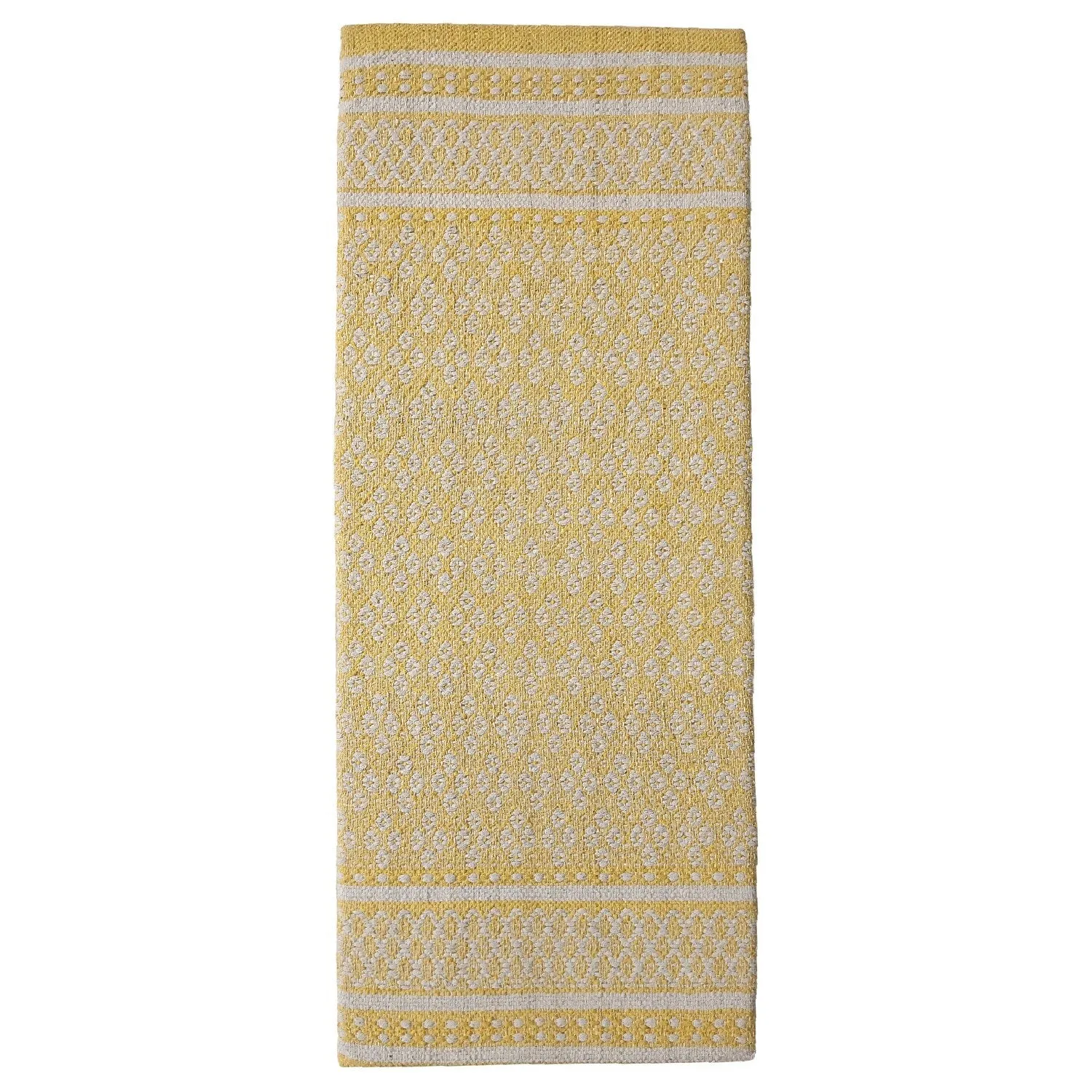 Luxurious Woven Cotton Kitchen Runner Mat Rug - Anti-Fatigue. Anti-Skid. Cushioned - 18''x48''