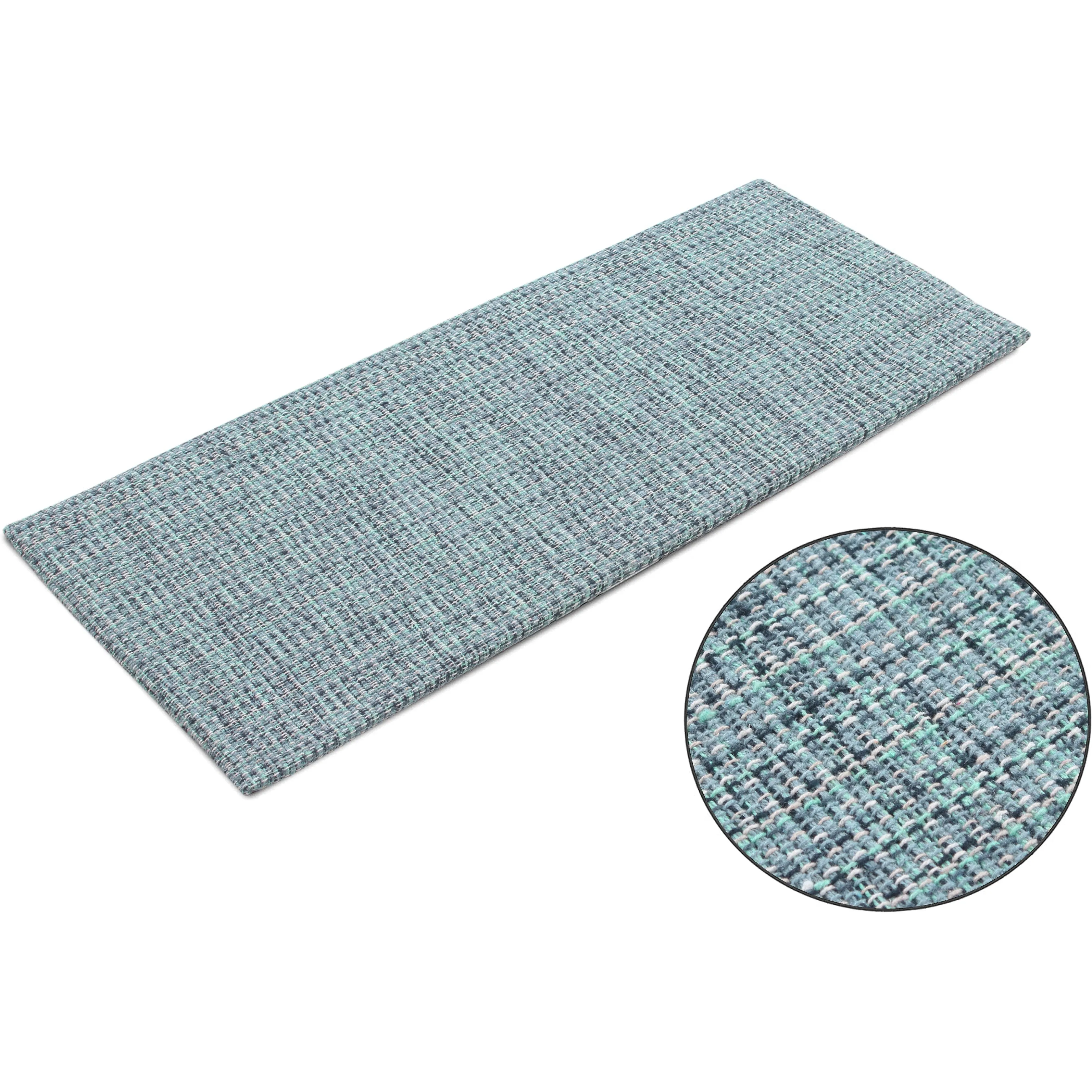 Luxurious Woven Cotton Kitchen Runner Mat Rug - Anti-Fatigue. Anti-Skid. Cushioned - 18''x48''