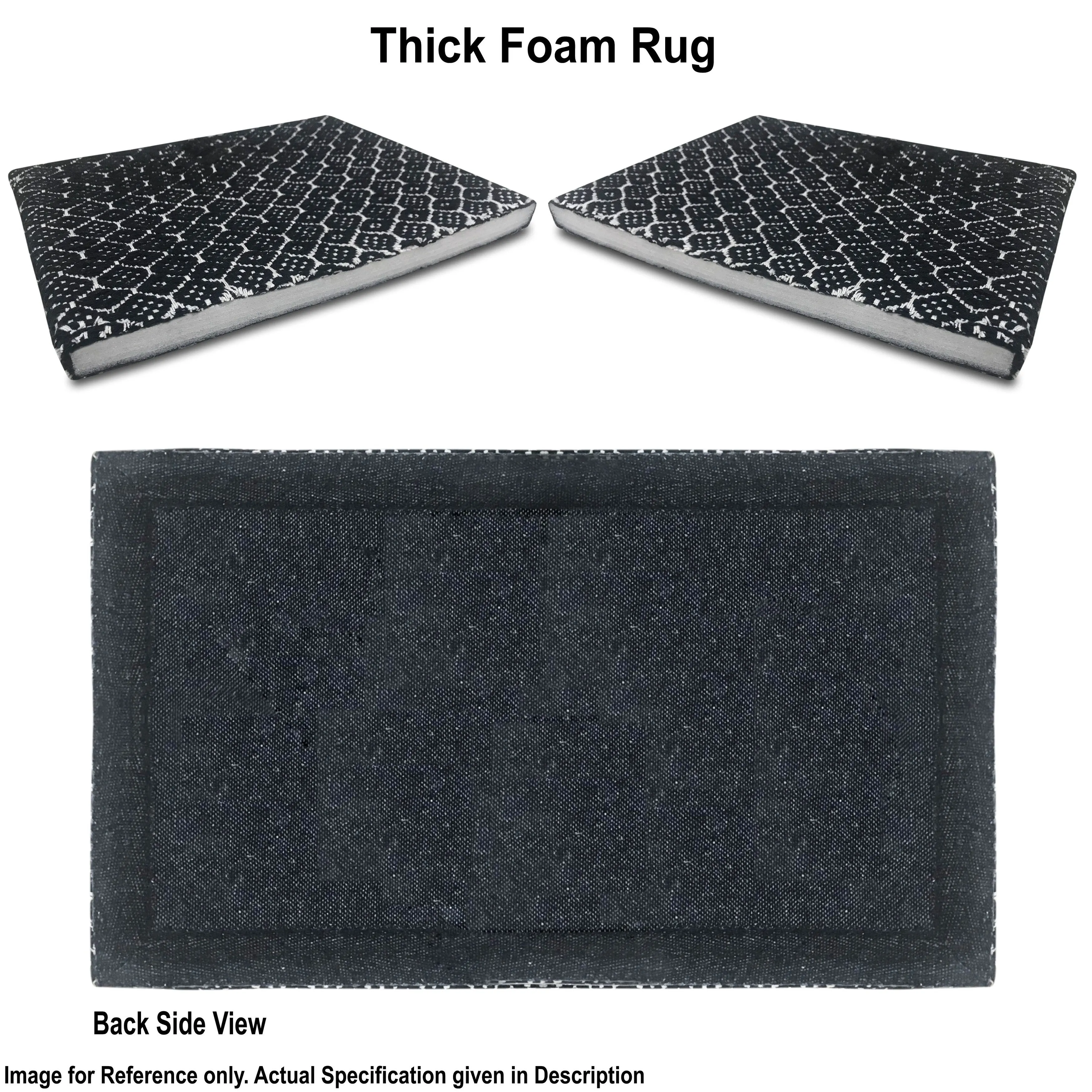 Luxurious Woven Cotton Kitchen Runner Mat Rug - Anti-Fatigue. Anti-Skid. Cushioned - 18''x48''