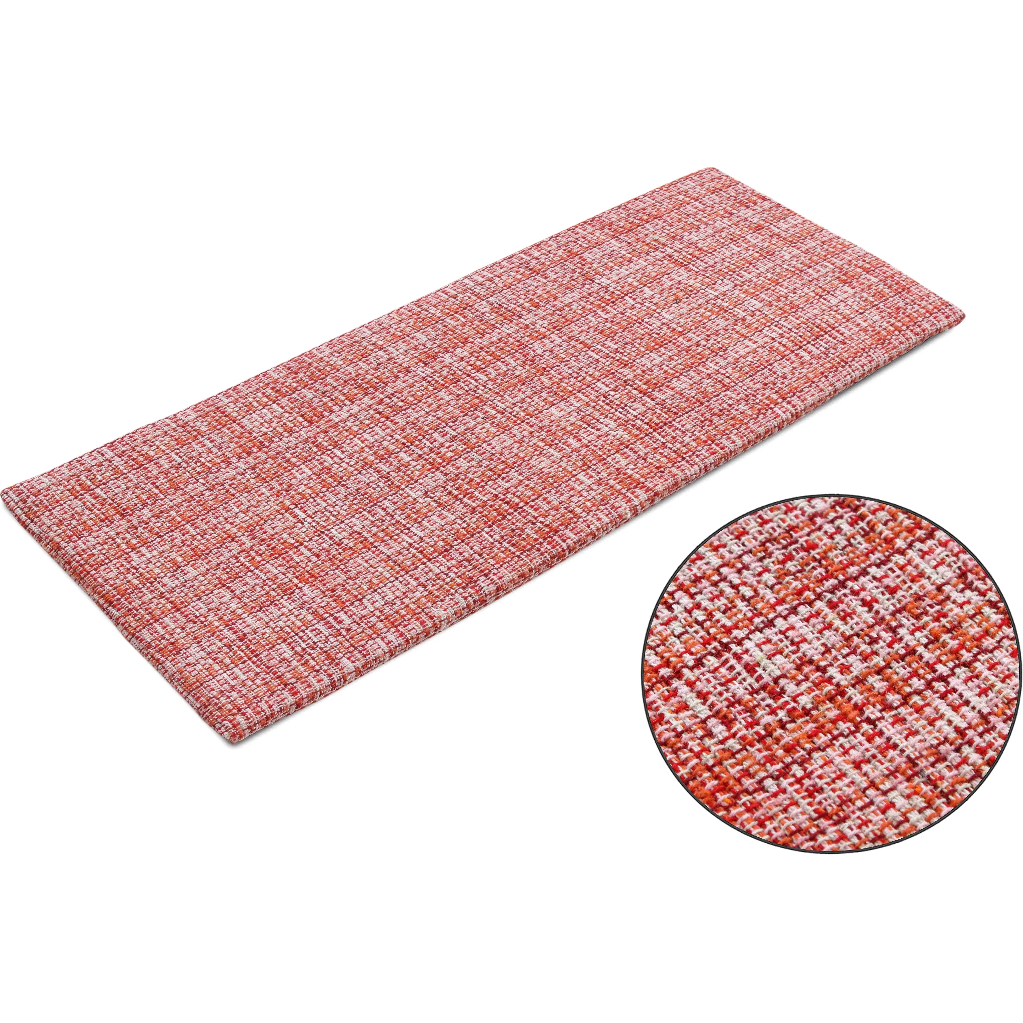 Luxurious Woven Cotton Kitchen Runner Mat Rug - Anti-Fatigue. Anti-Skid. Cushioned - 18''x48''