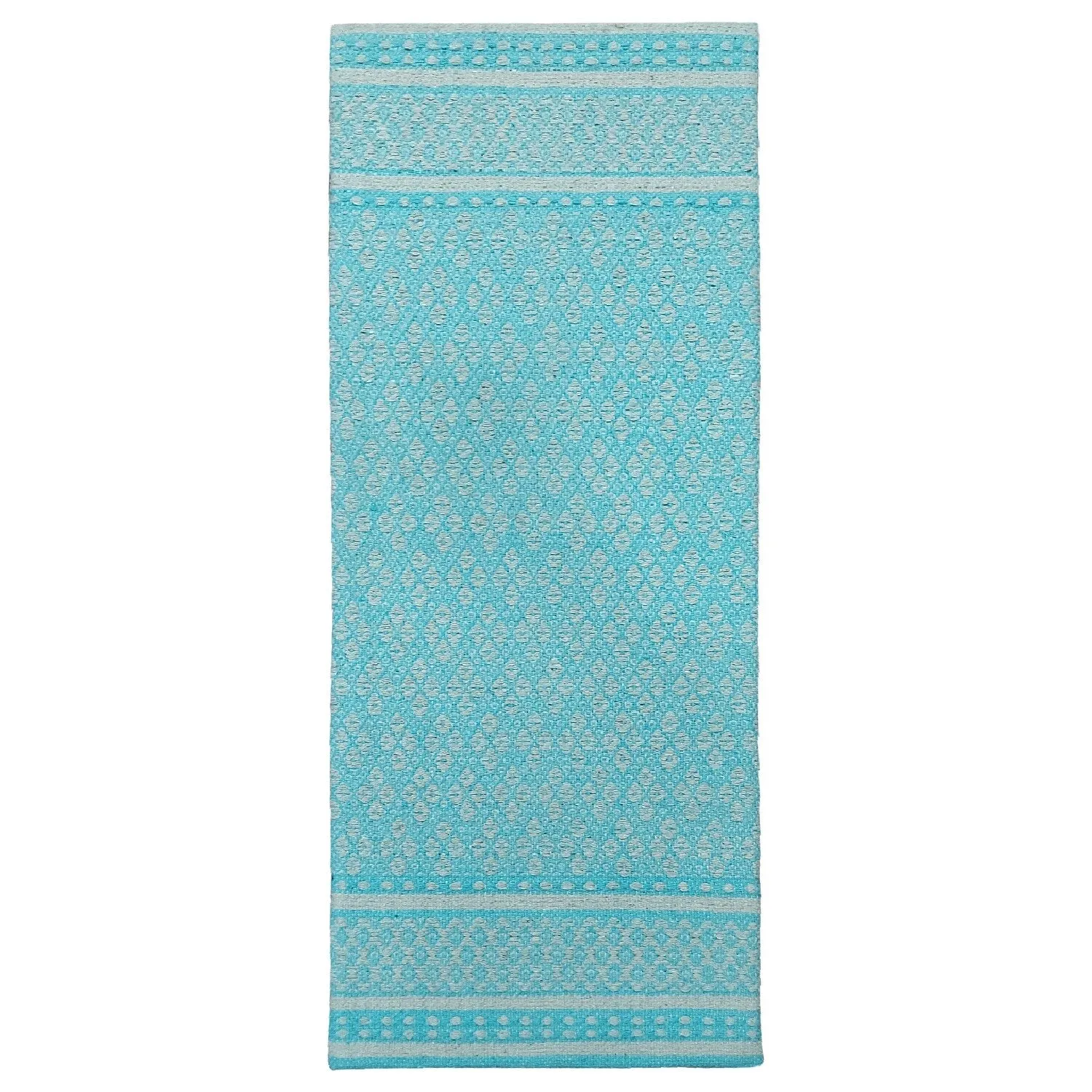 Luxurious Woven Cotton Kitchen Runner Mat Rug - Anti-Fatigue. Anti-Skid. Cushioned - 18''x48''