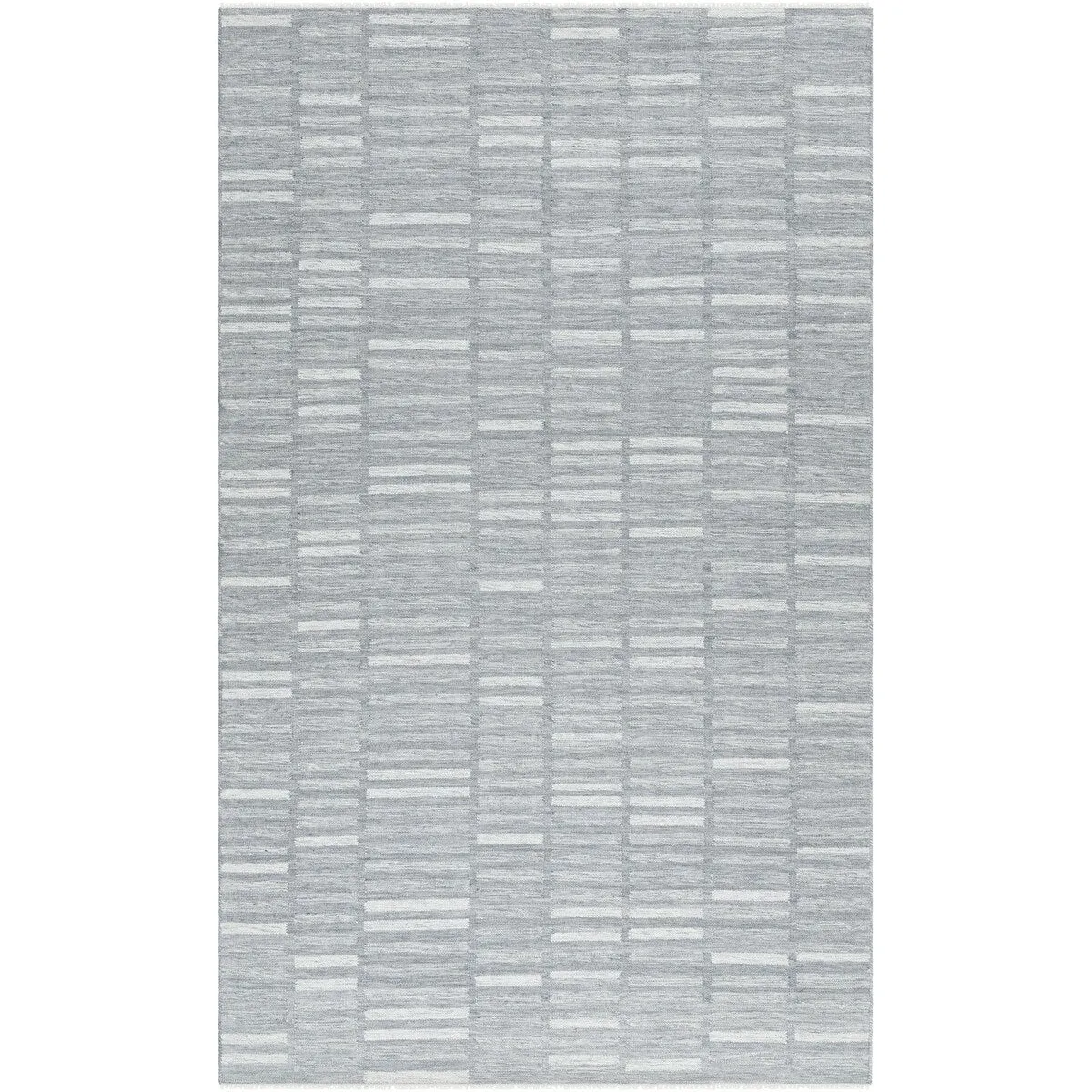 Madilyn Mid-Century Modern Stripe Fringed Area Rug