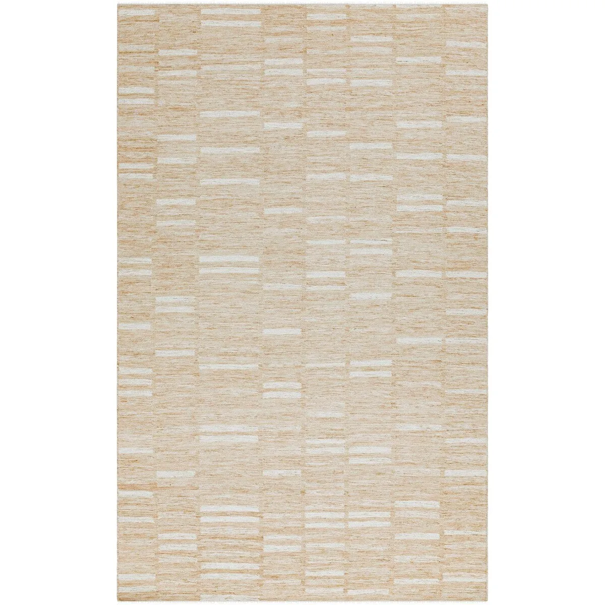 Madilyn Mid-Century Modern Stripe Fringed Area Rug