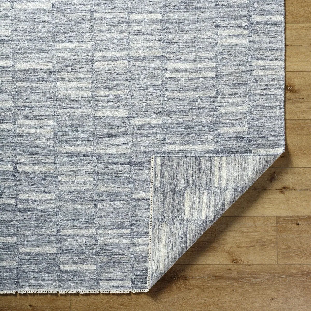Madilyn Mid-Century Modern Stripe Fringed Area Rug