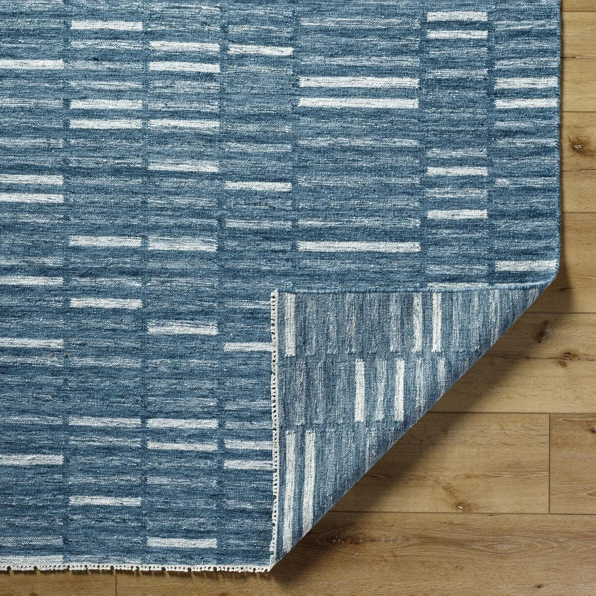Madilyn Mid-Century Modern Stripe Fringed Area Rug