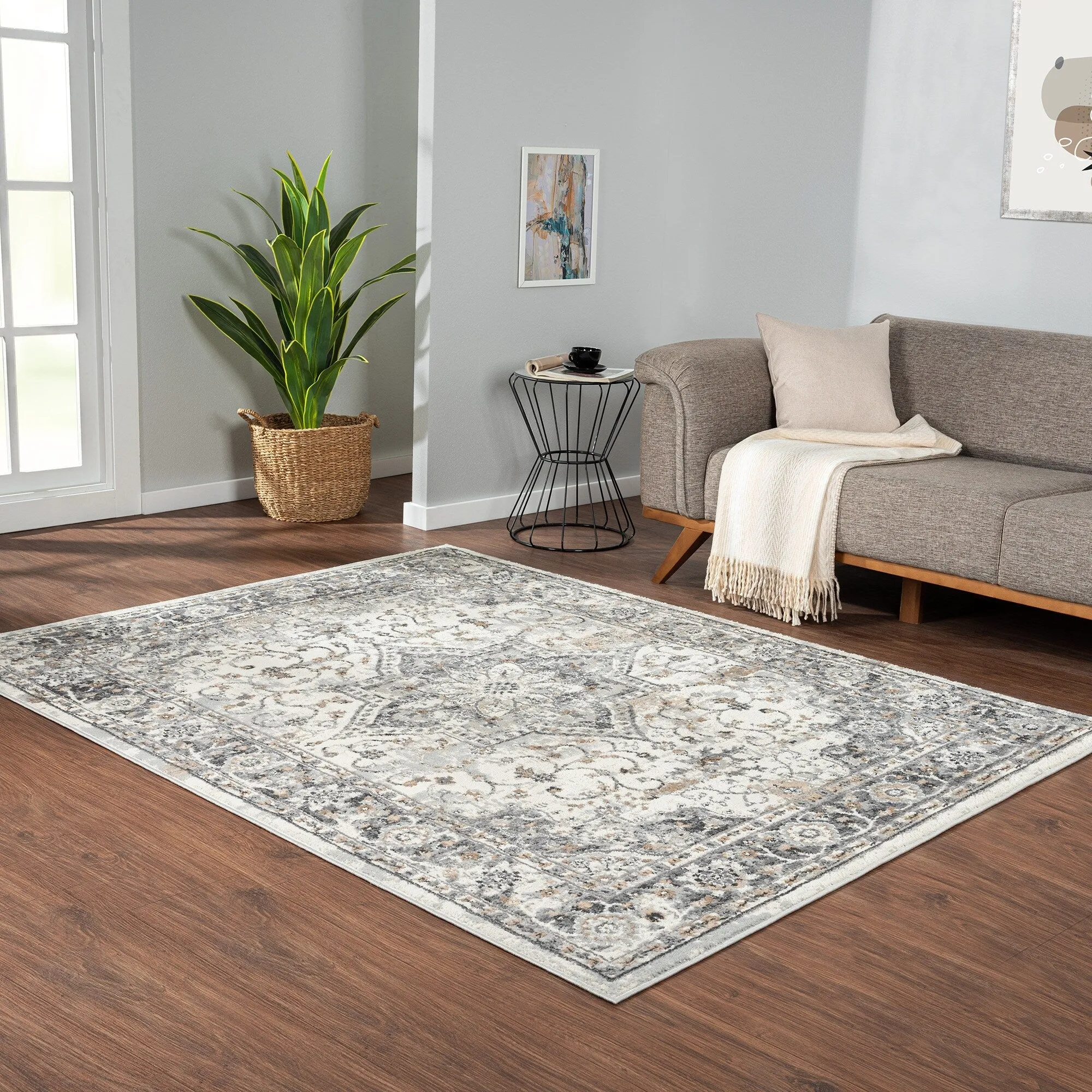 Madison Park Molly Medallion Woven Area Rug