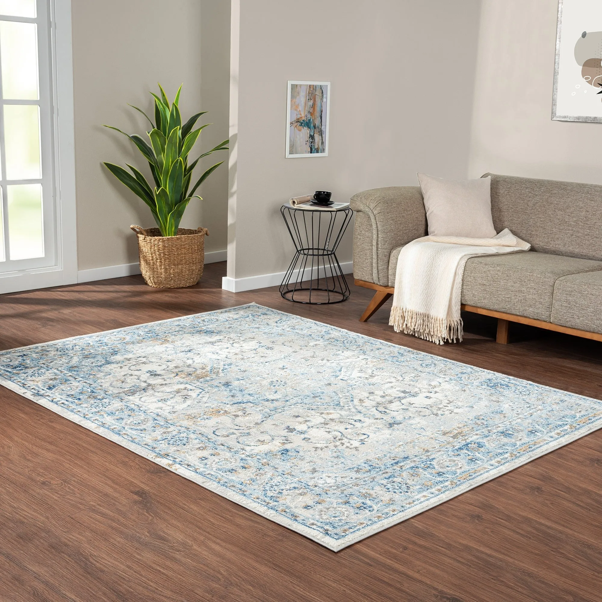 Madison Park Molly Medallion Woven Area Rug