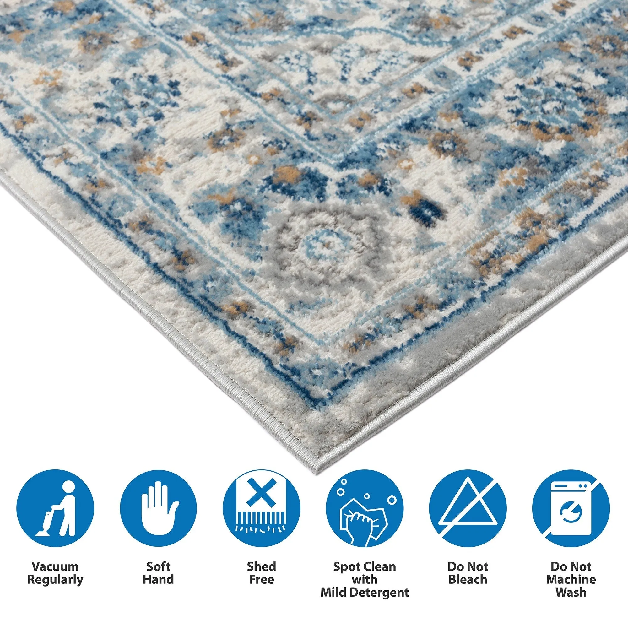 Madison Park Molly Medallion Woven Area Rug