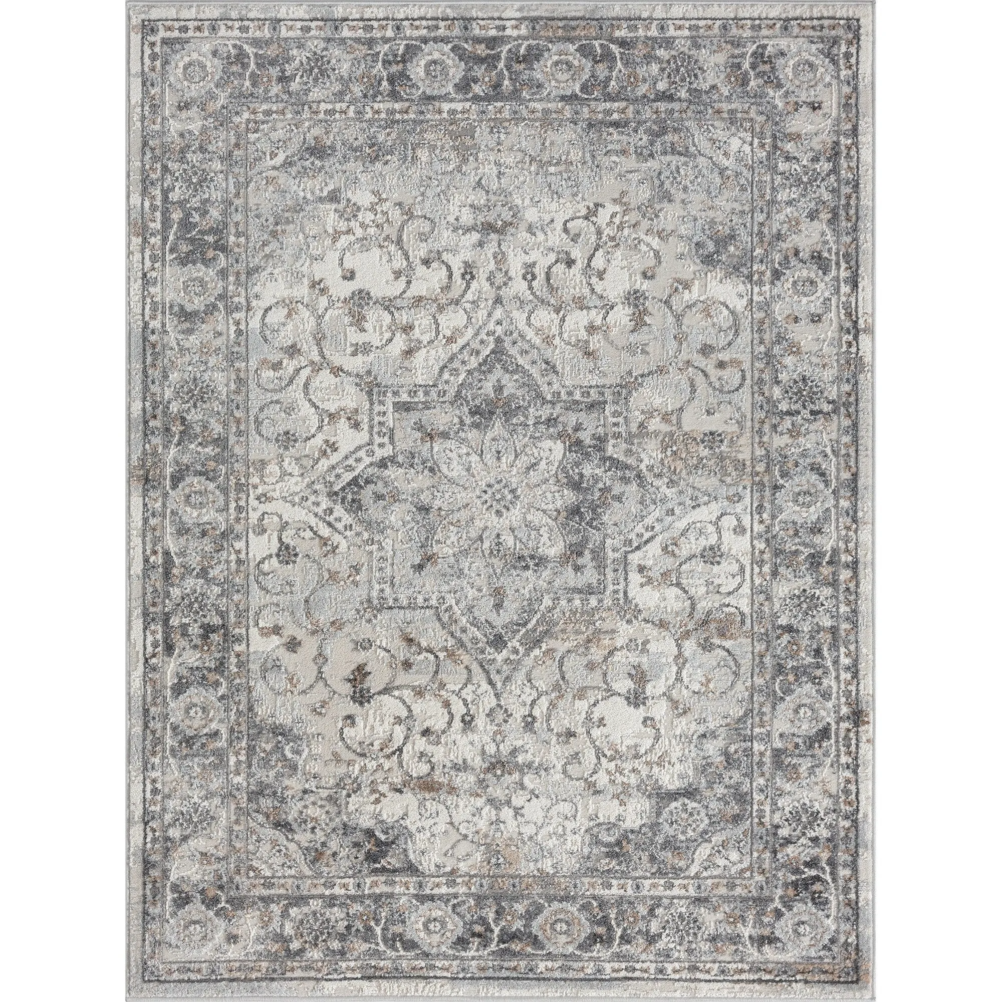 Madison Park Molly Medallion Woven Area Rug