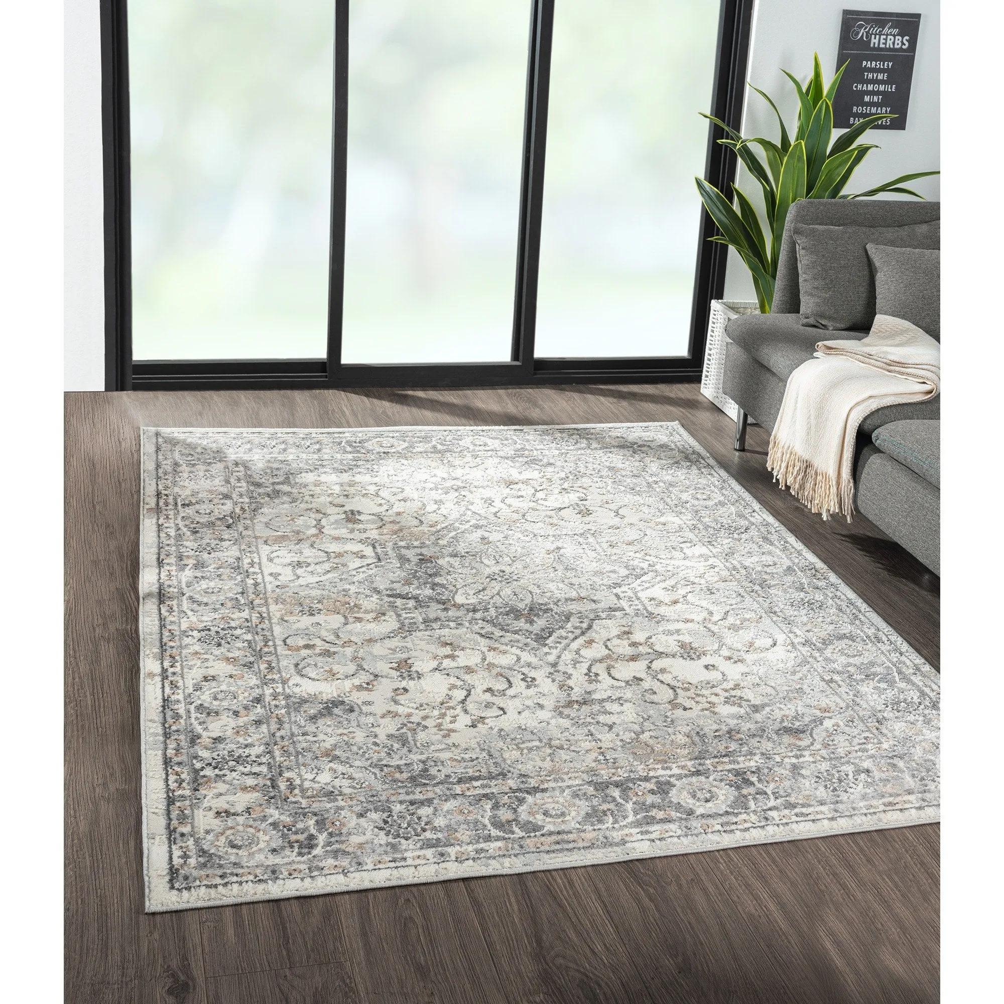 Madison Park Molly Medallion Woven Area Rug
