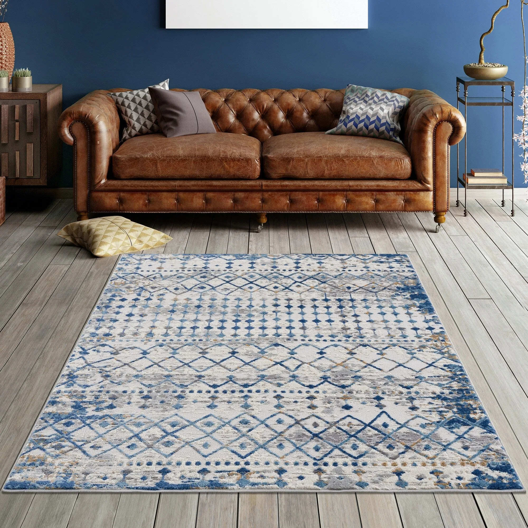 Madison Park Reese Moroccan Global Woven Area Rug