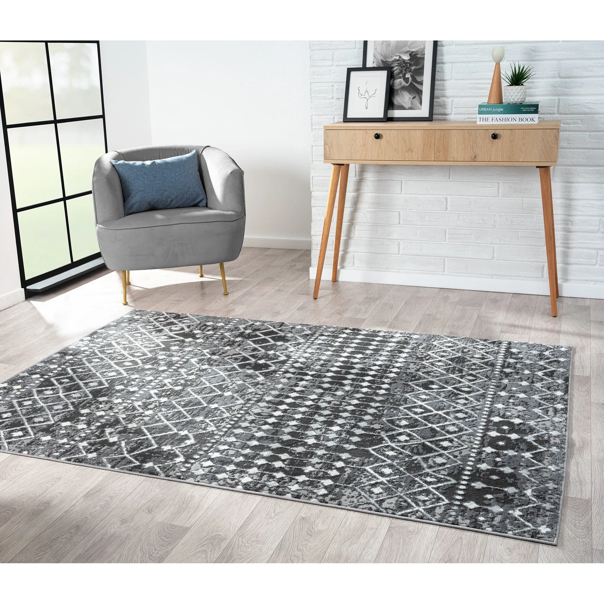 Madison Park Reese Moroccan Global Woven Area Rug