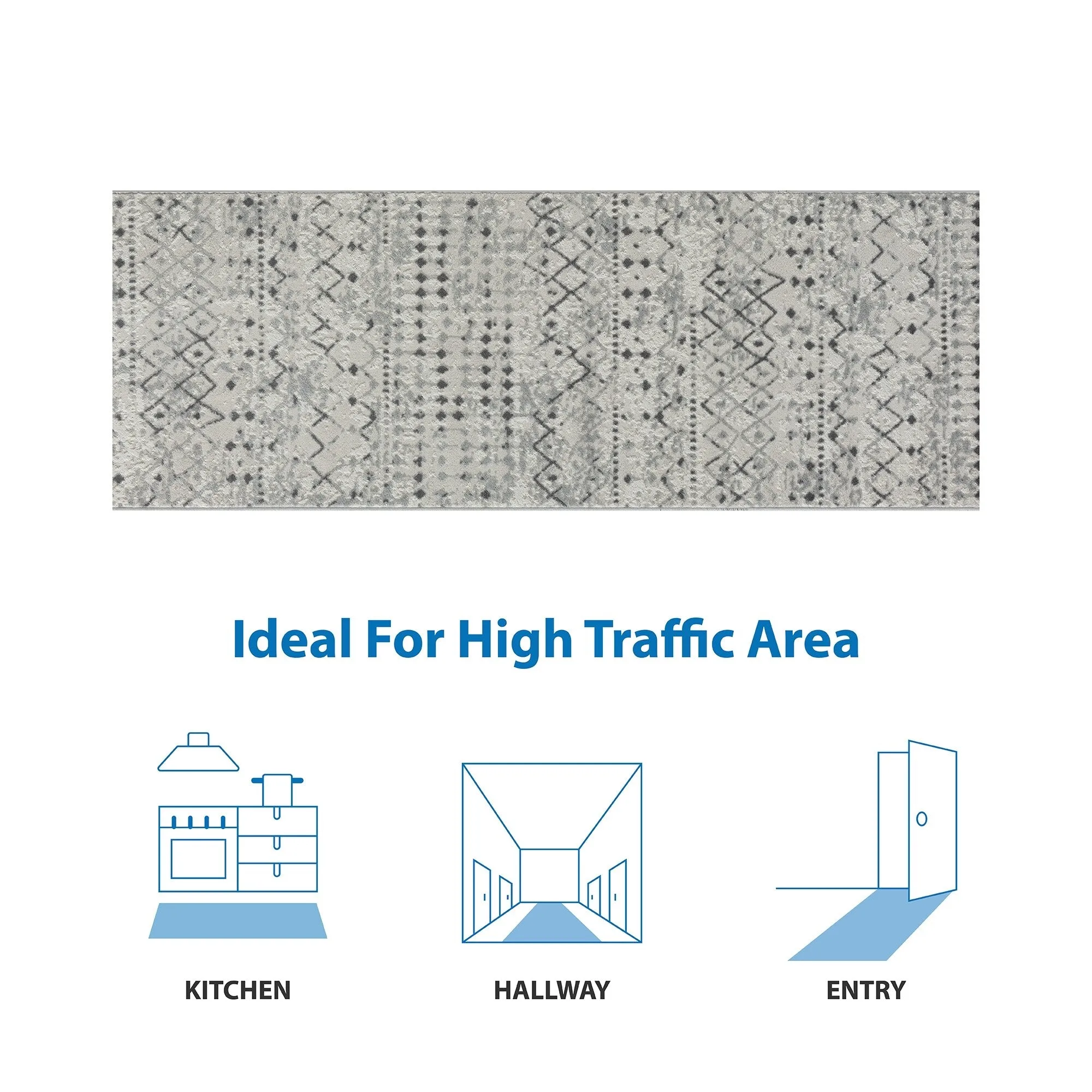 Madison Park Reese Moroccan Global Woven Area Rug