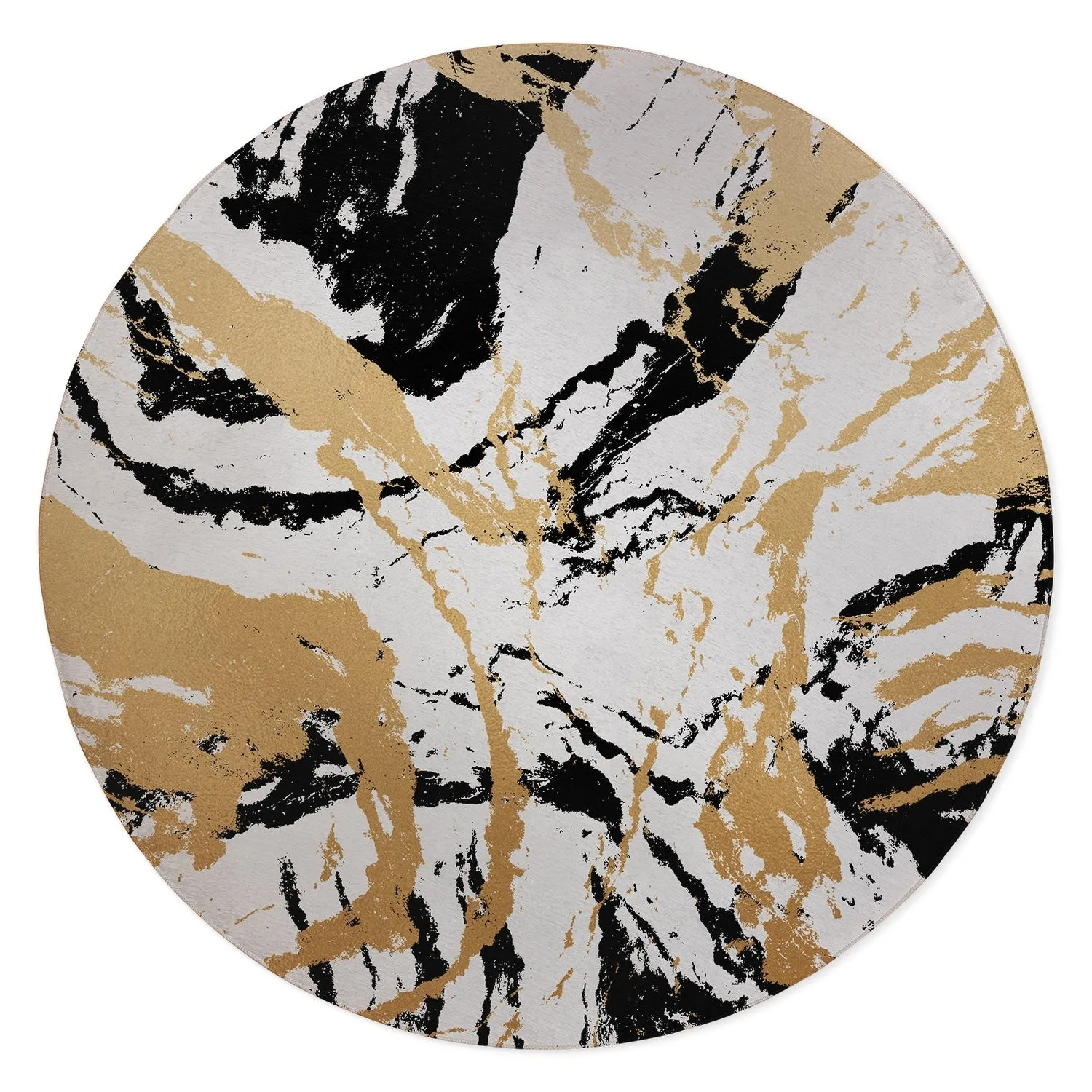 Marbled Modern Print Low Pile Area Rug by Kavka Designs