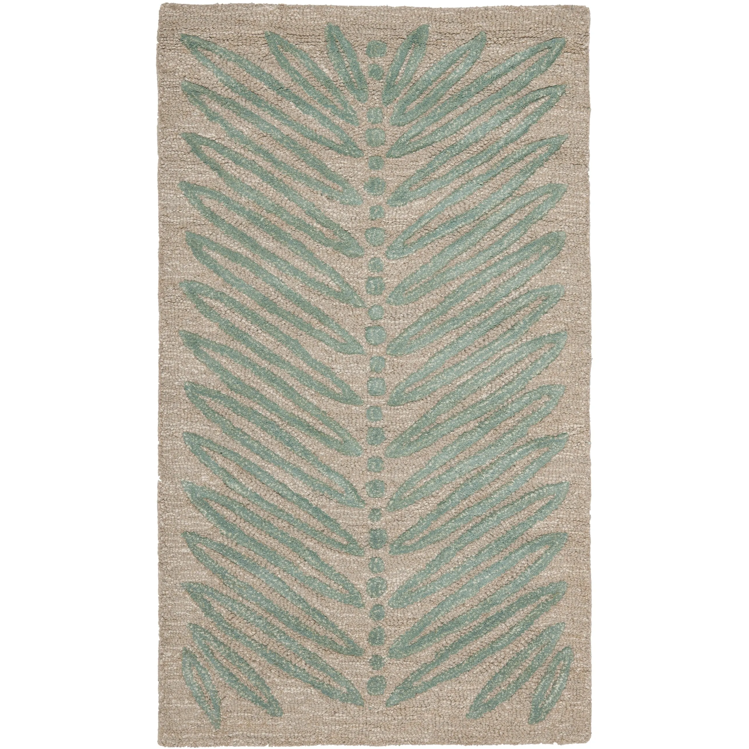 Martha Stewart by SAFAVIEH Chevron Leaves Wool/ Viscose Rug