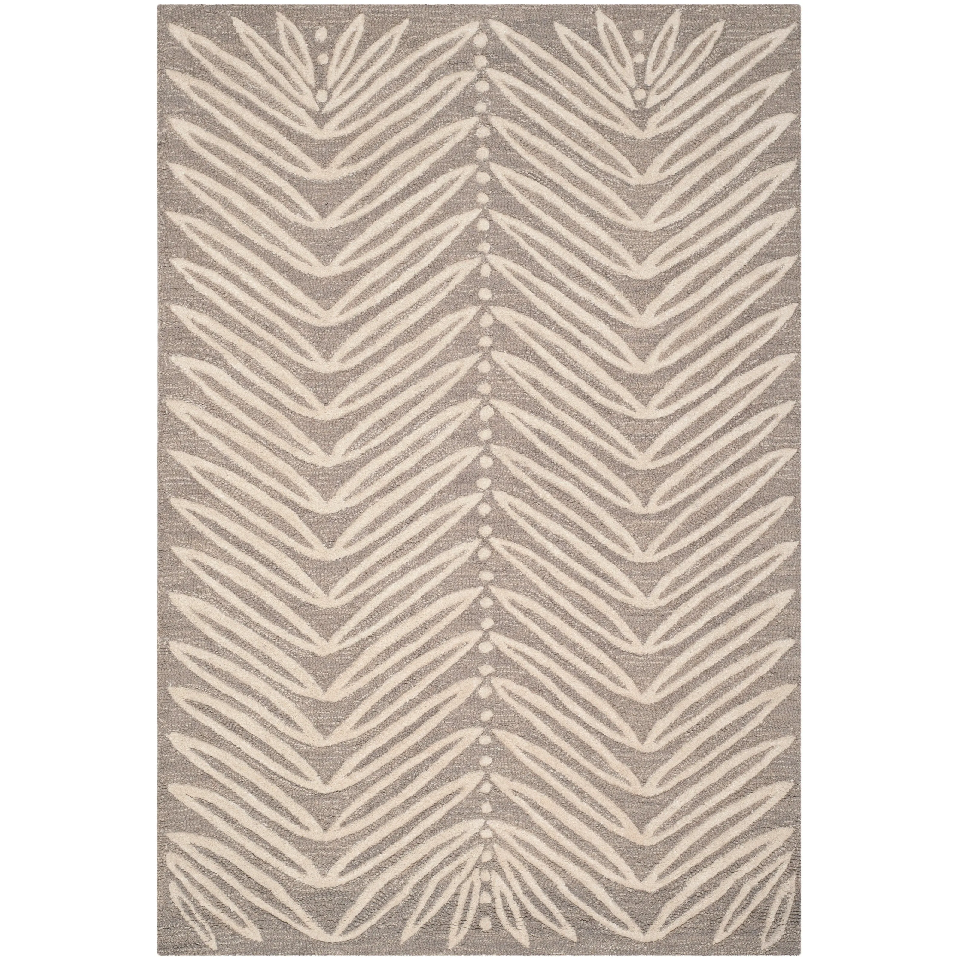 Martha Stewart by SAFAVIEH Chevron Leaves Wool/ Viscose Rug