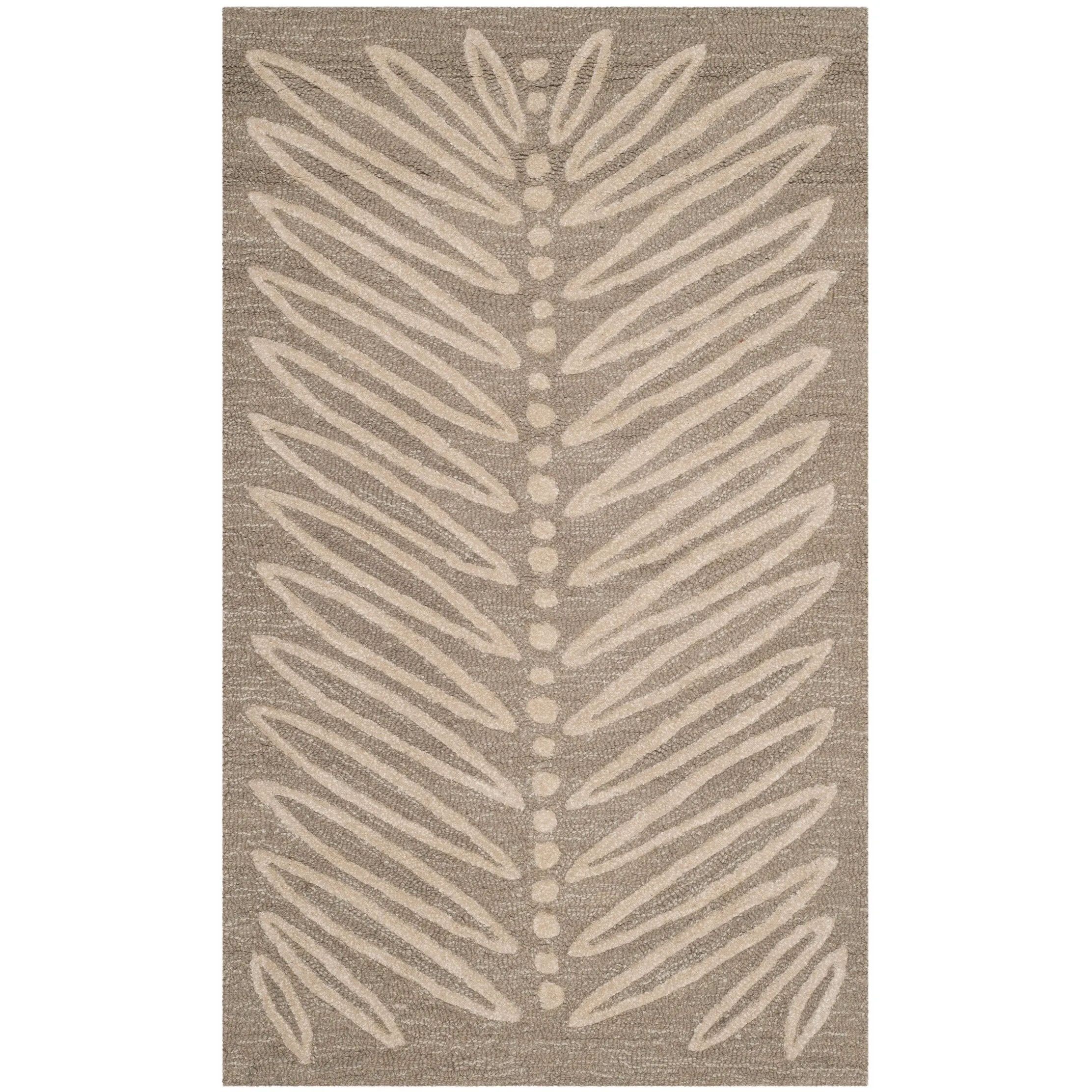 Martha Stewart by SAFAVIEH Chevron Leaves Wool/ Viscose Rug