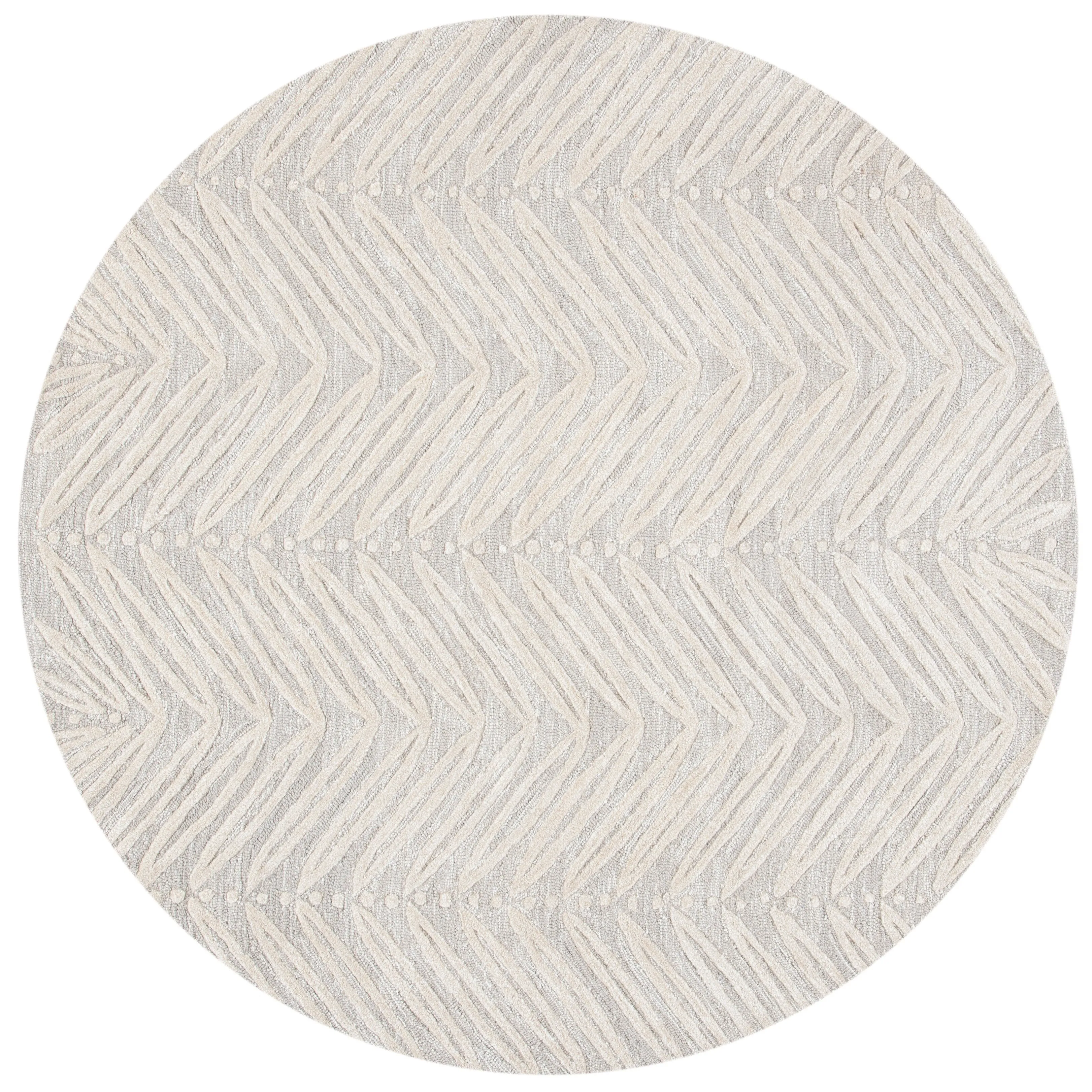 Martha Stewart by SAFAVIEH Chevron Leaves Wool/ Viscose Rug
