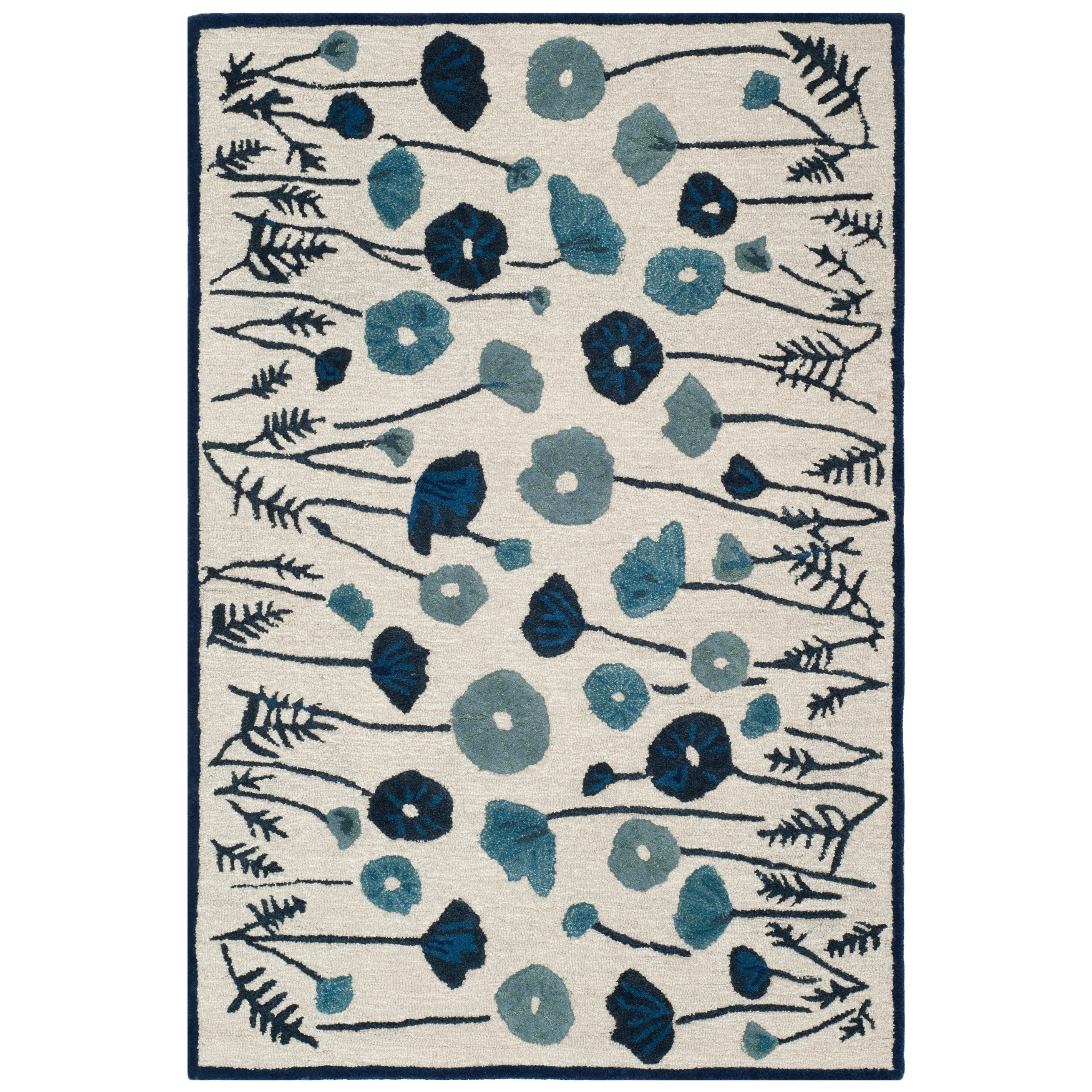 Martha Stewart by SAFAVIEH Poppy Glossary Wool/ Viscose Rug