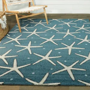 Massau Coastal Starfish Area Rug