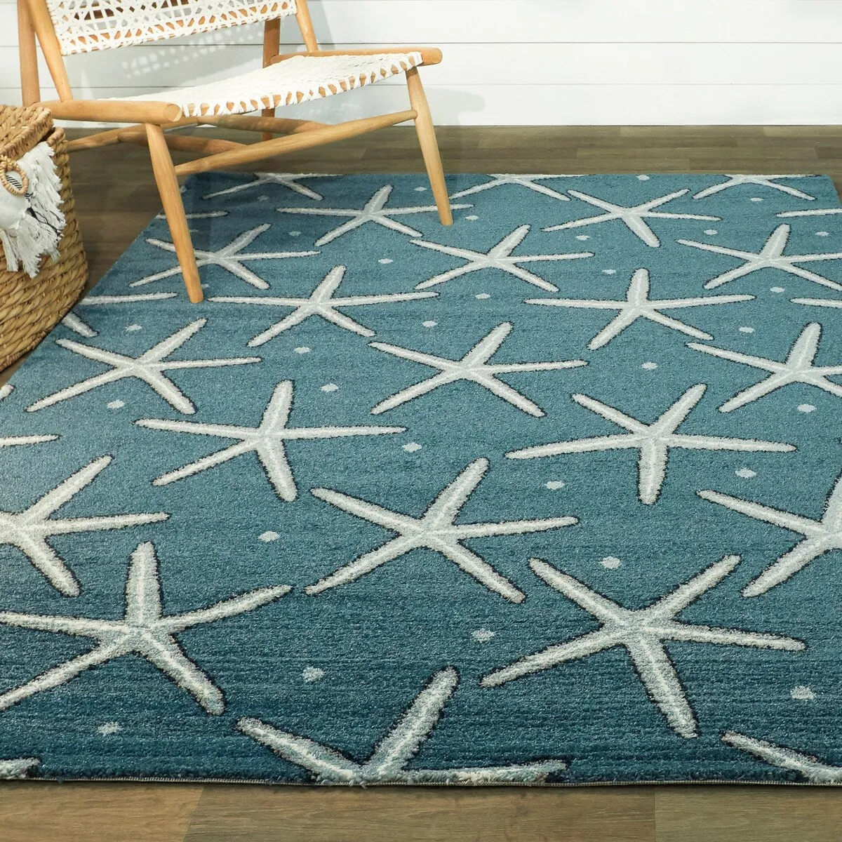 Massau Coastal Starfish Area Rug