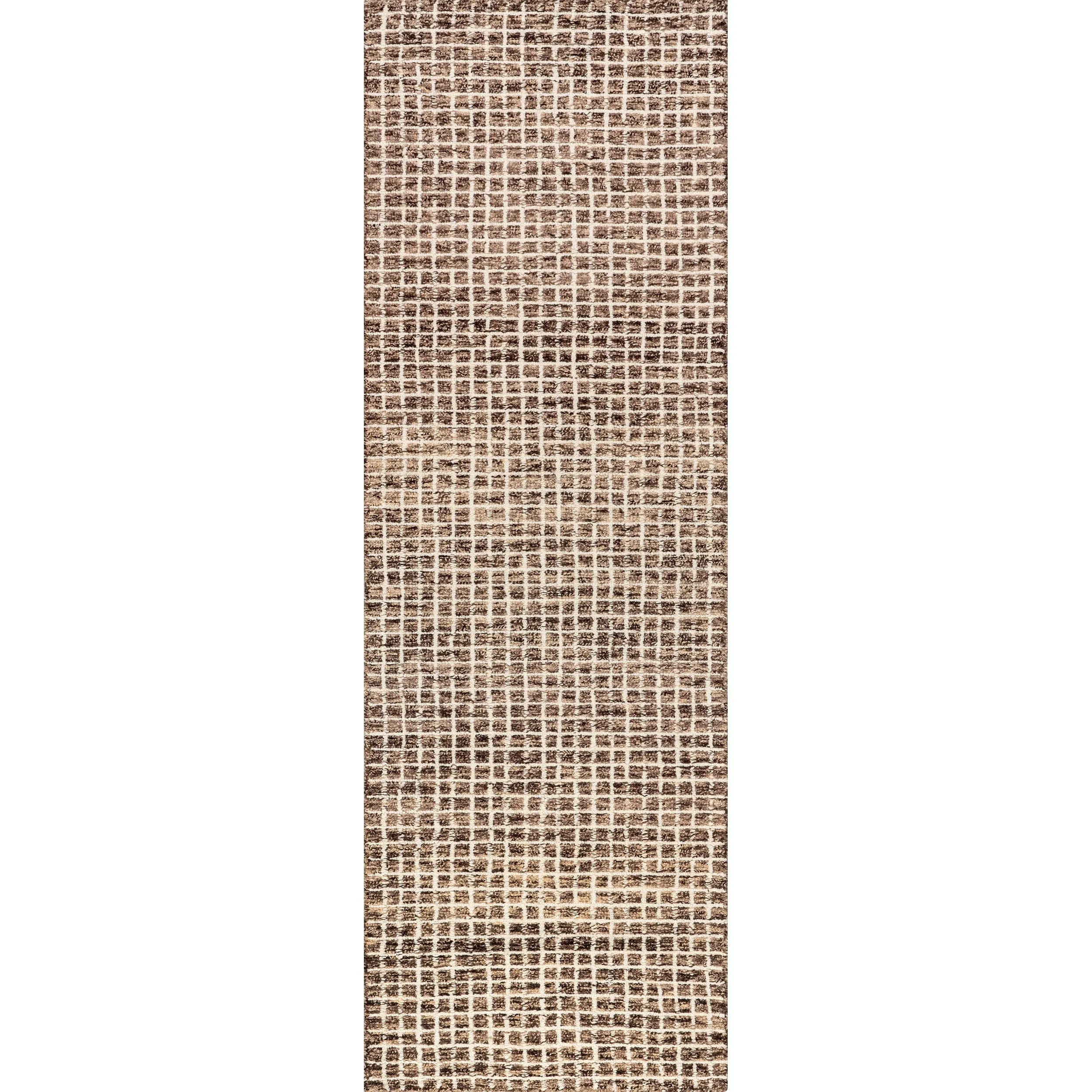 Melrose Checked Wool Area Rug