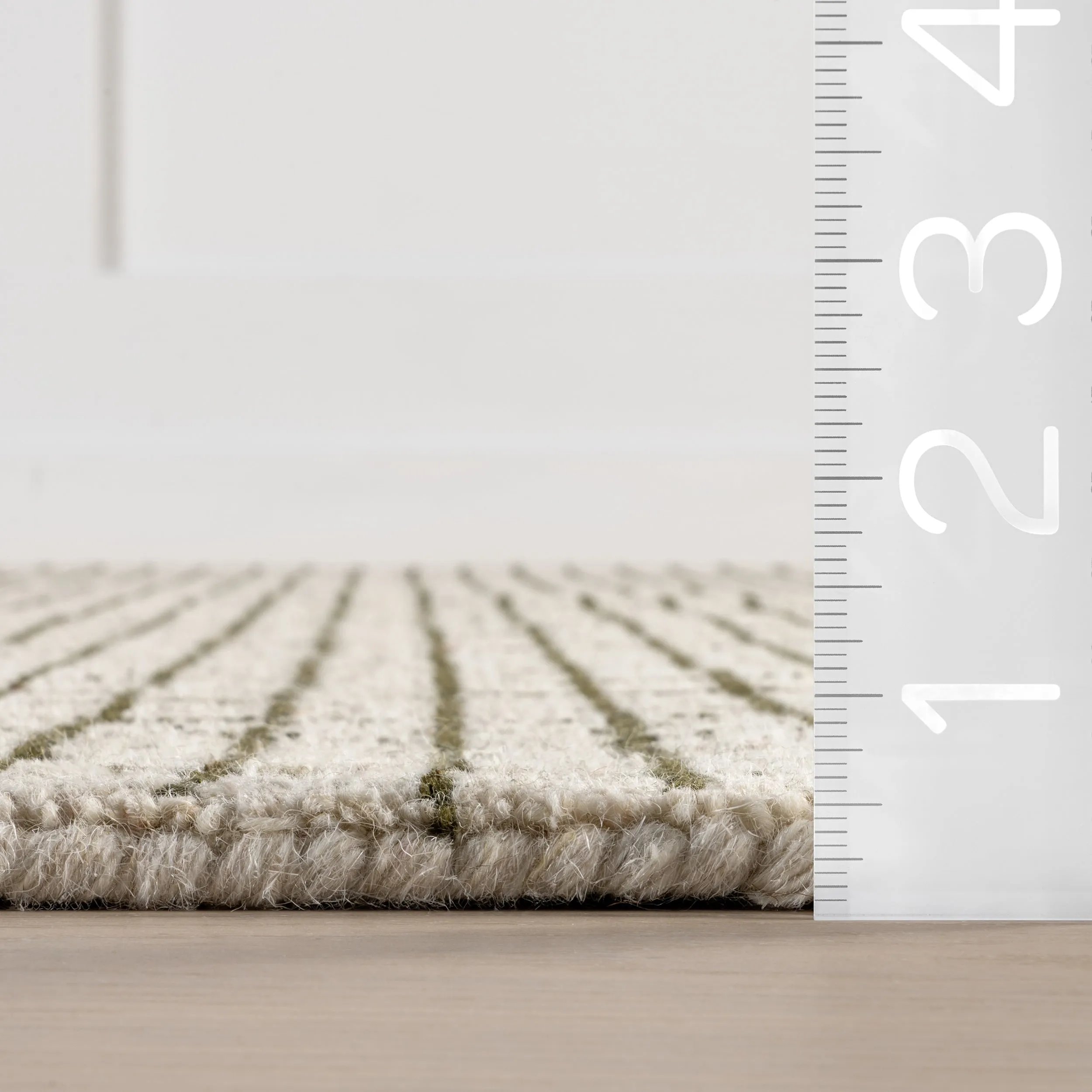 Melrose Checked Wool Area Rug