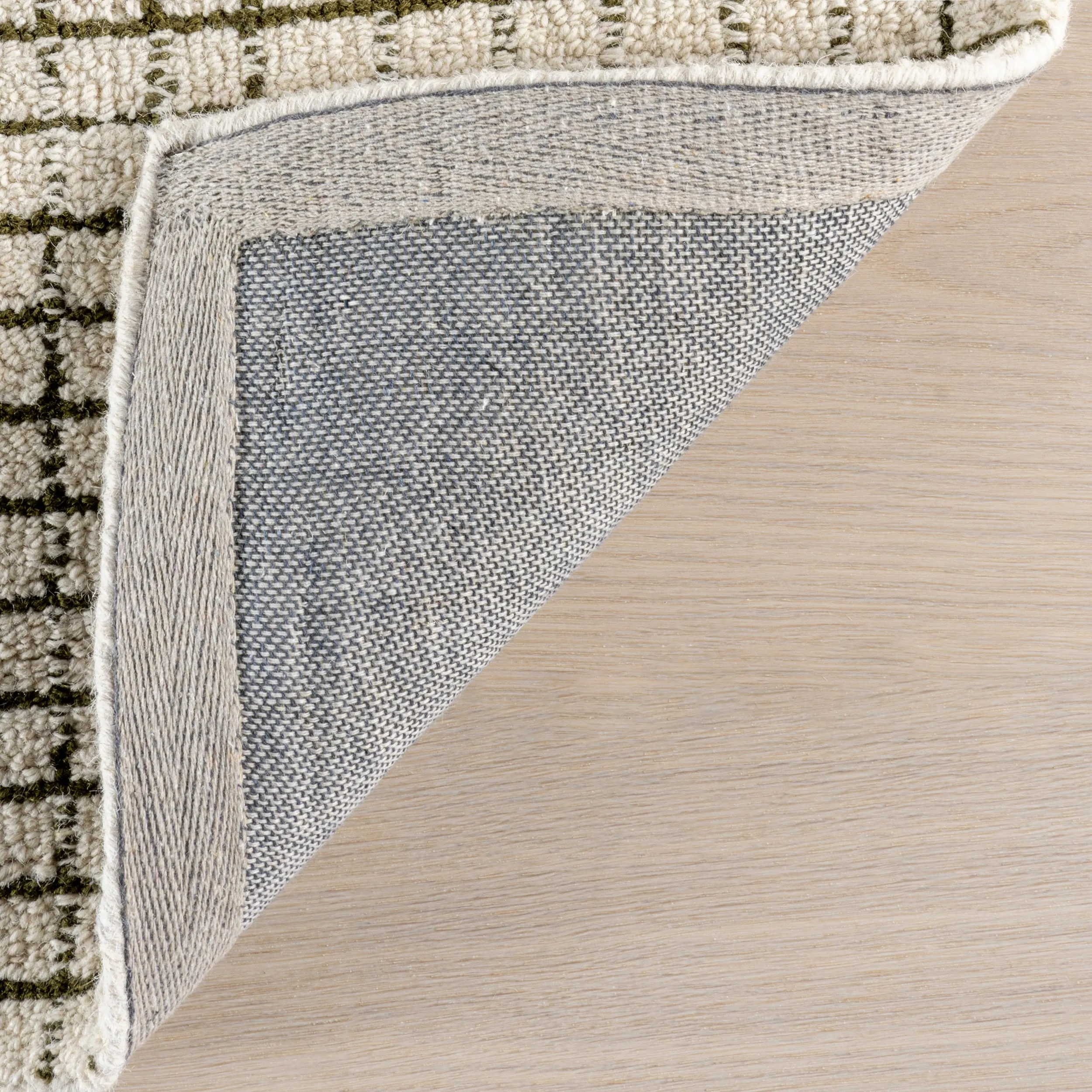 Melrose Checked Wool Area Rug