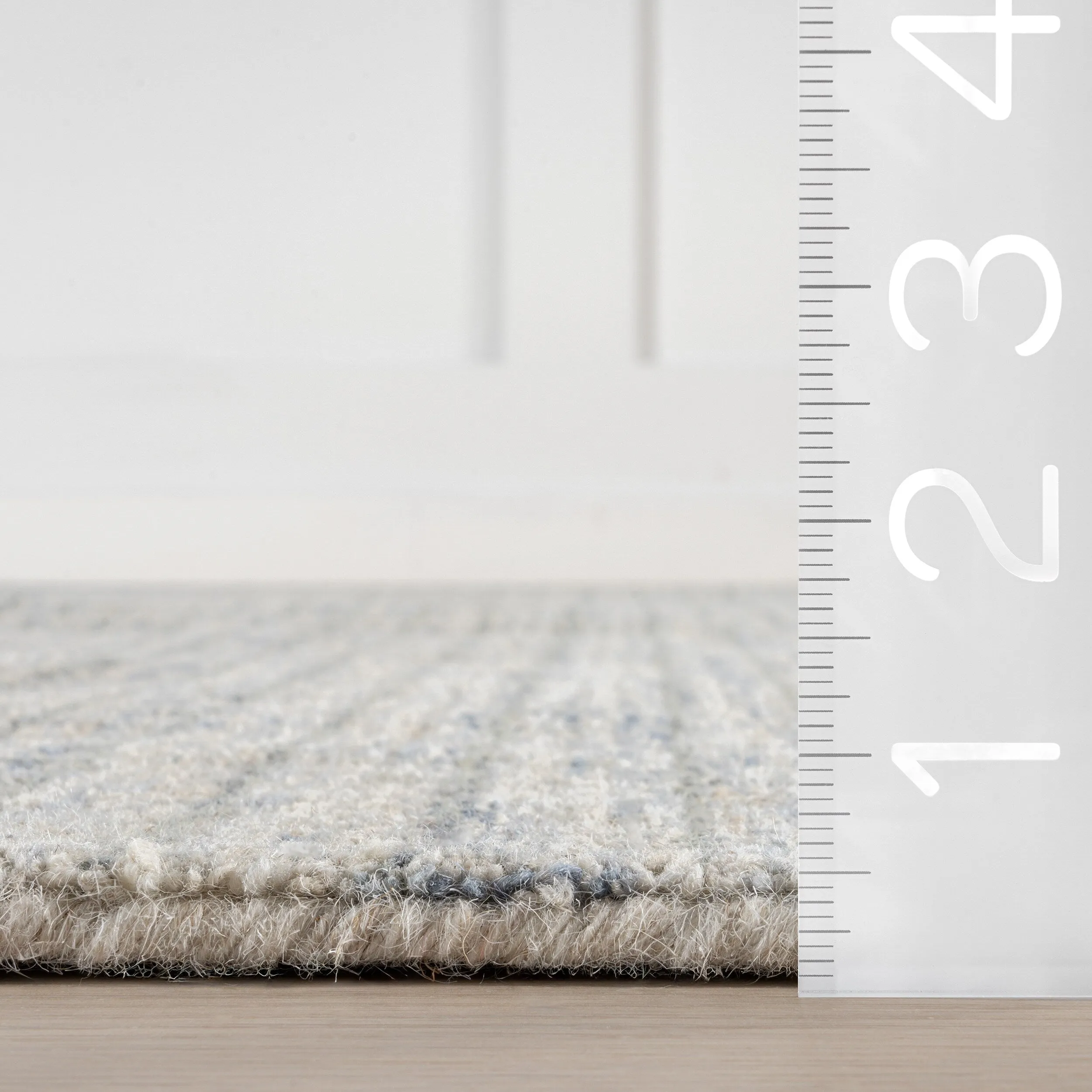 Melrose Checked Wool Area Rug