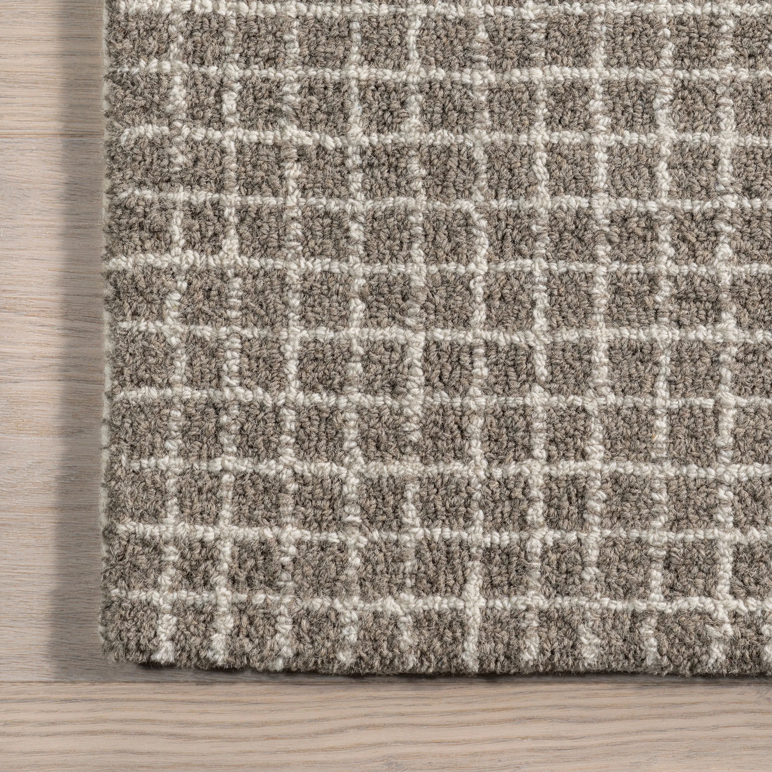 Melrose Checked Wool Area Rug