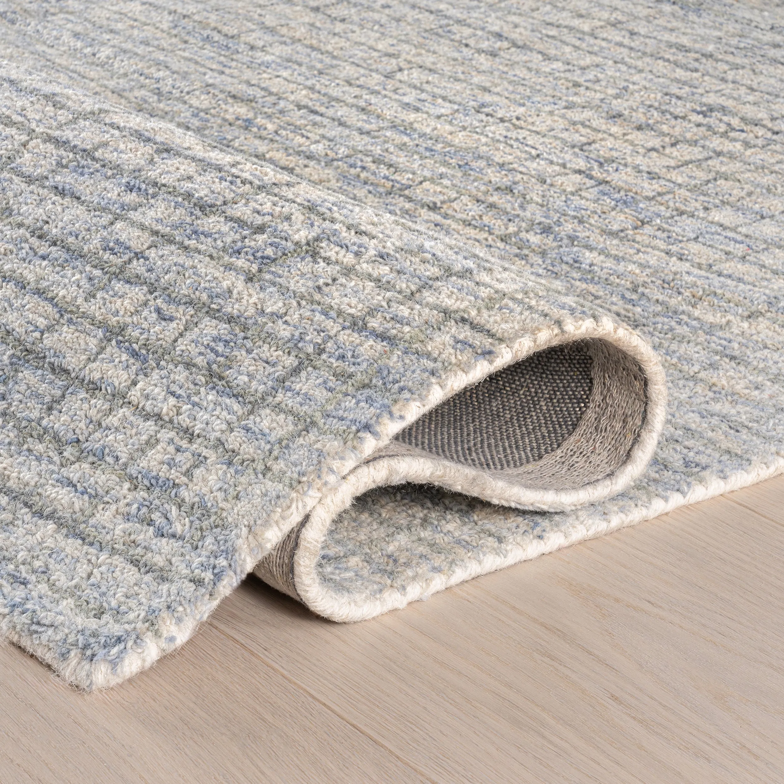 Melrose Checked Wool Area Rug