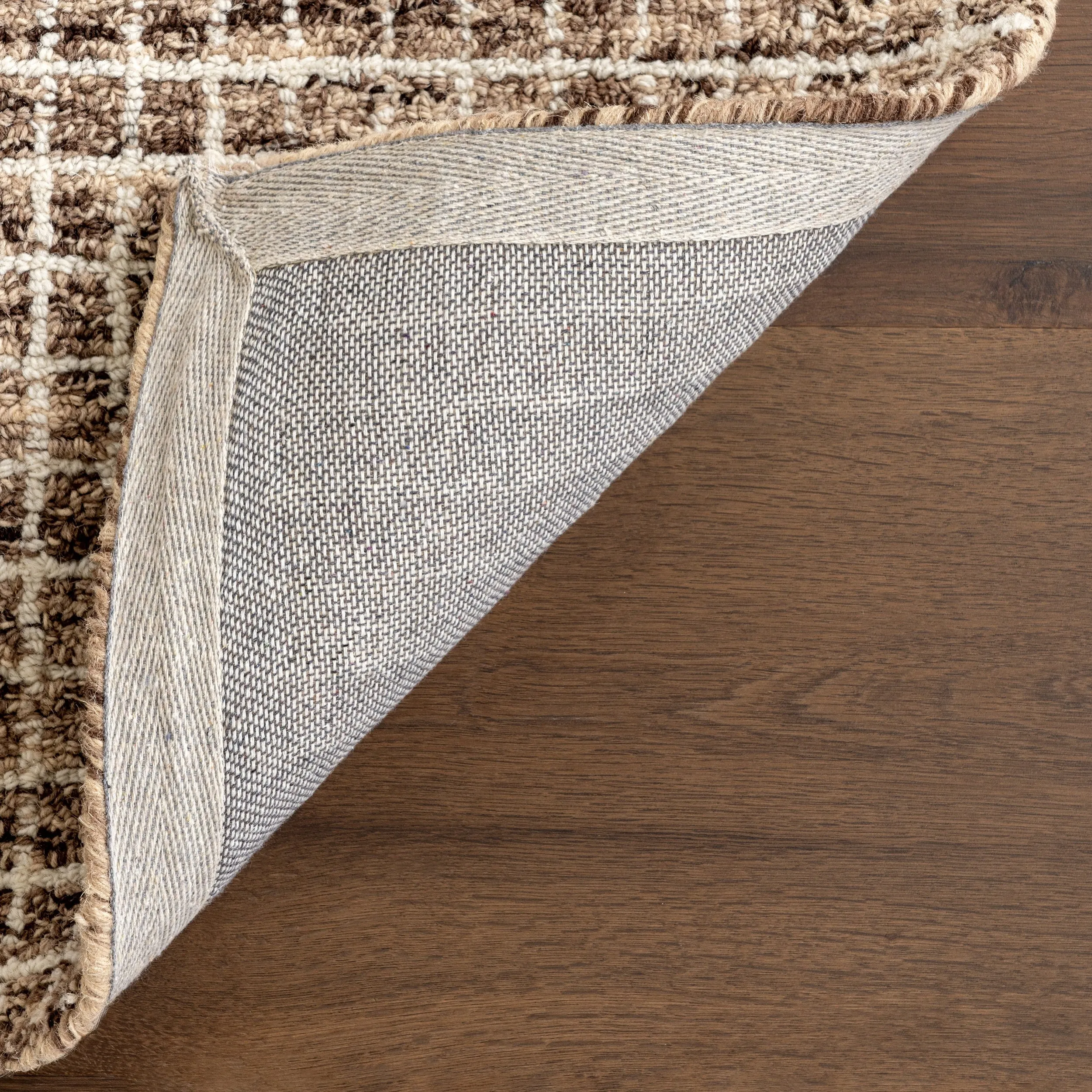 Melrose Checked Wool Area Rug