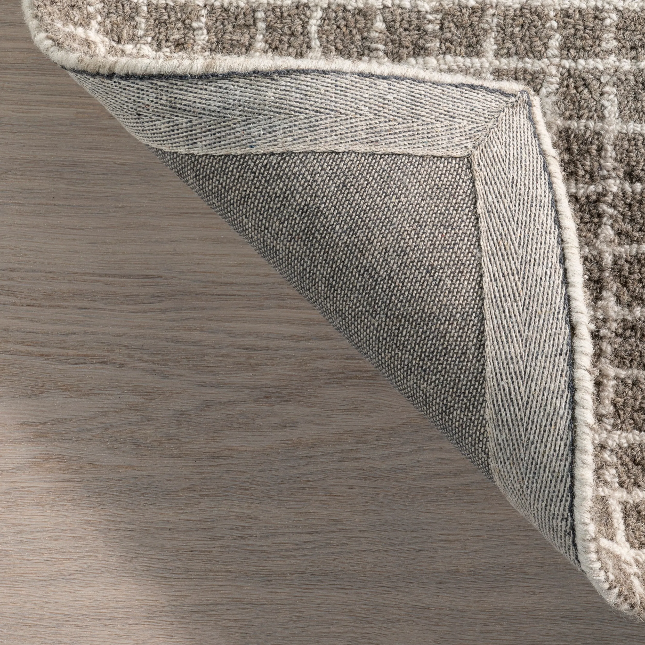Melrose Checked Wool Area Rug