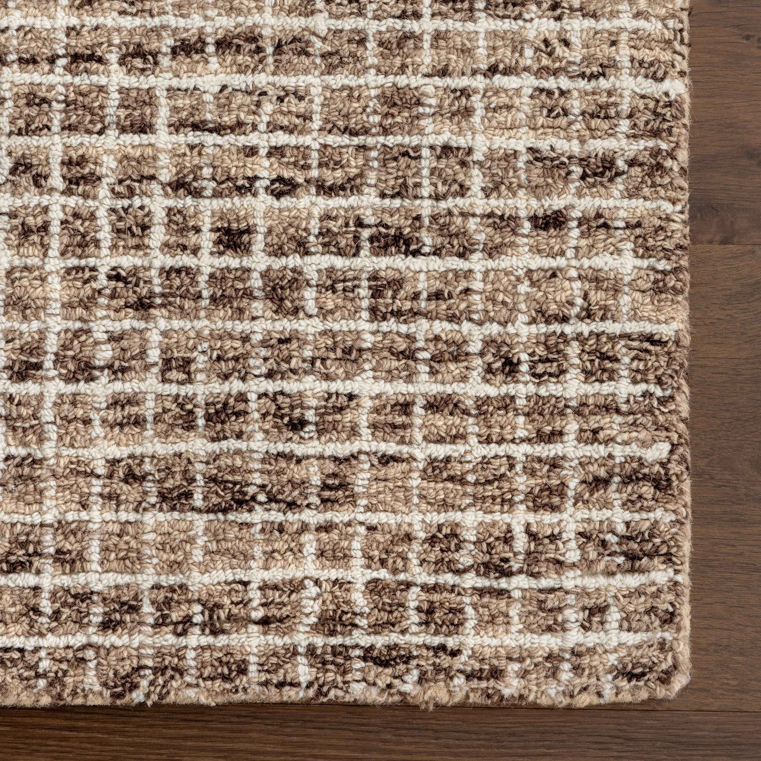 Melrose Checked Wool Area Rug