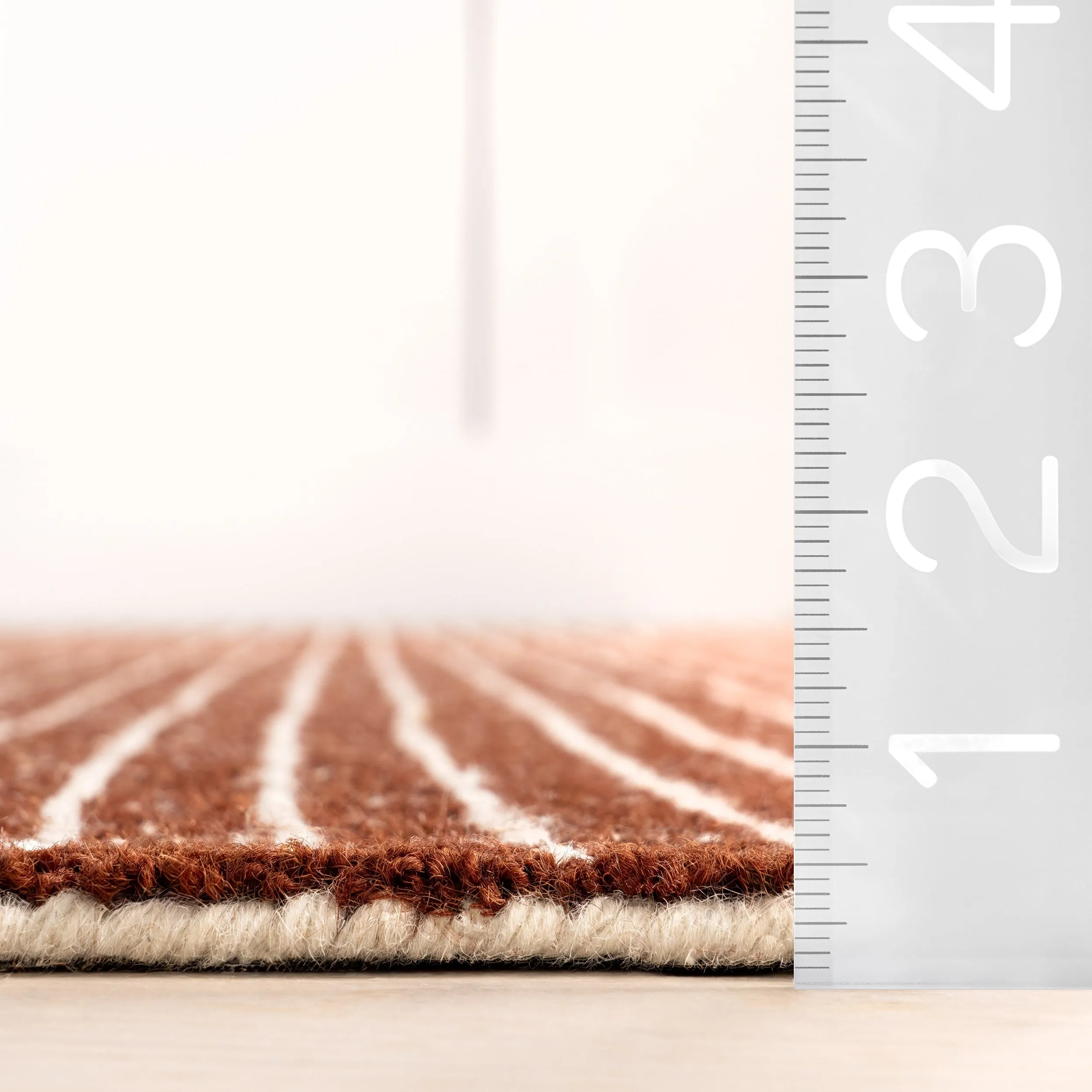 Melrose Checked Wool Area Rug