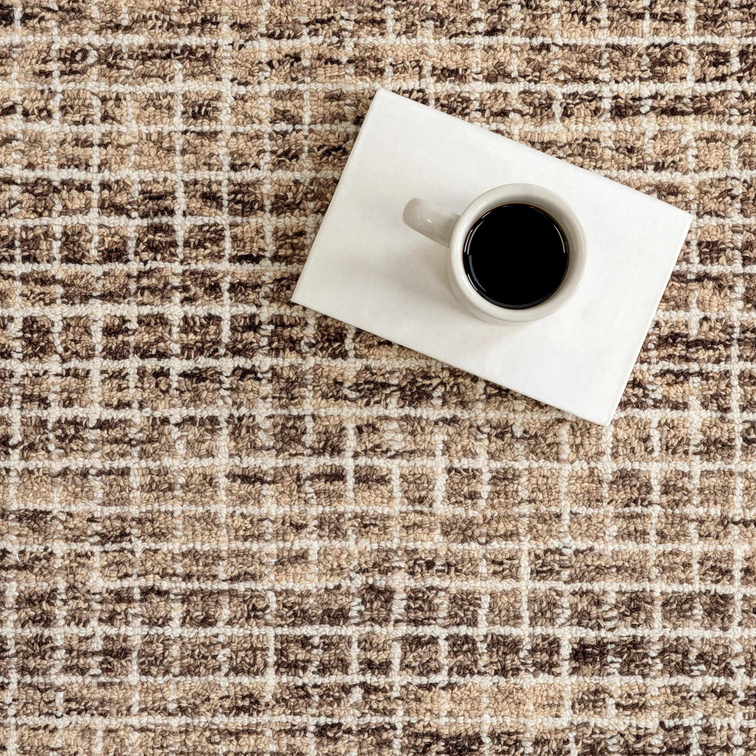 Melrose Checked Wool Area Rug