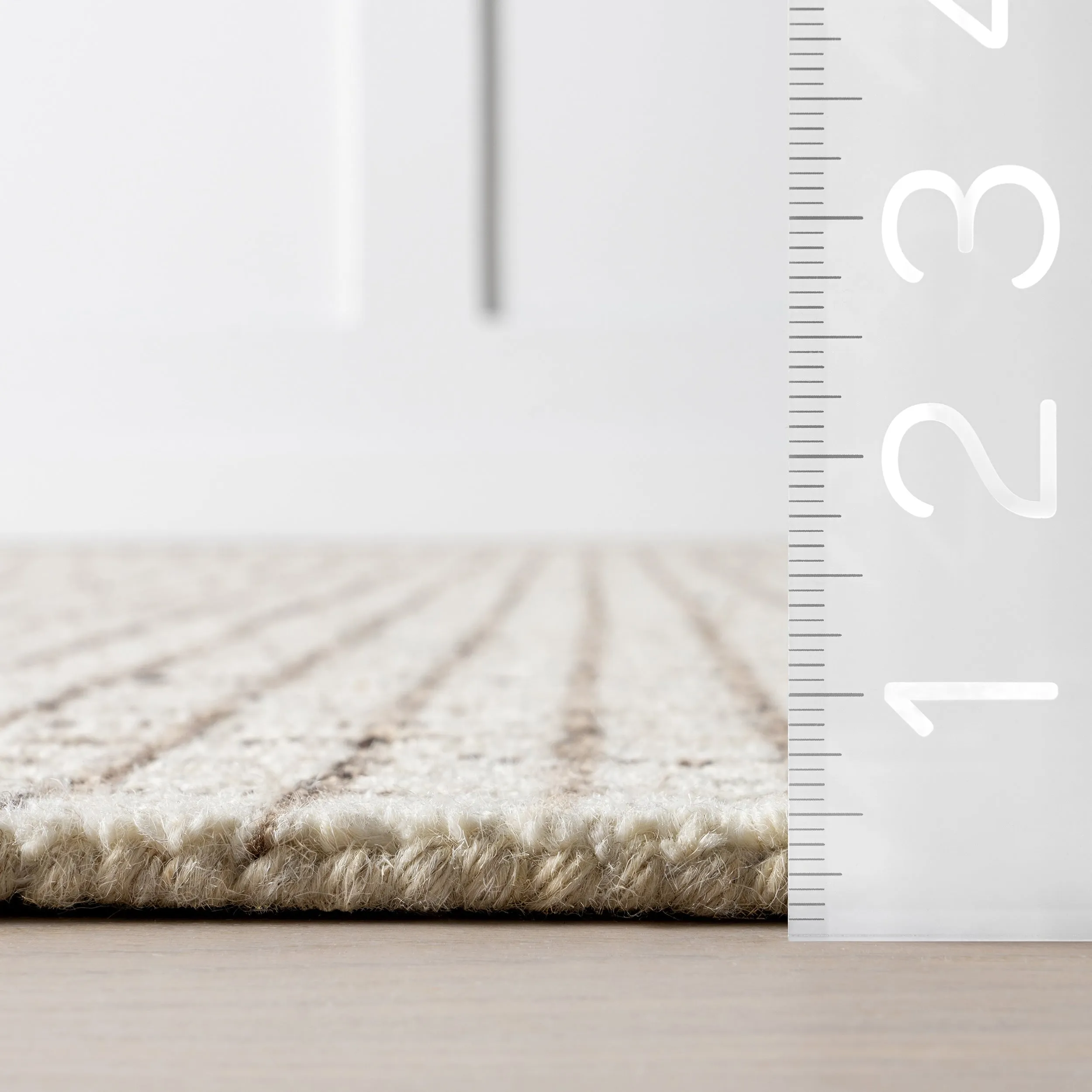 Melrose Checked Wool Area Rug