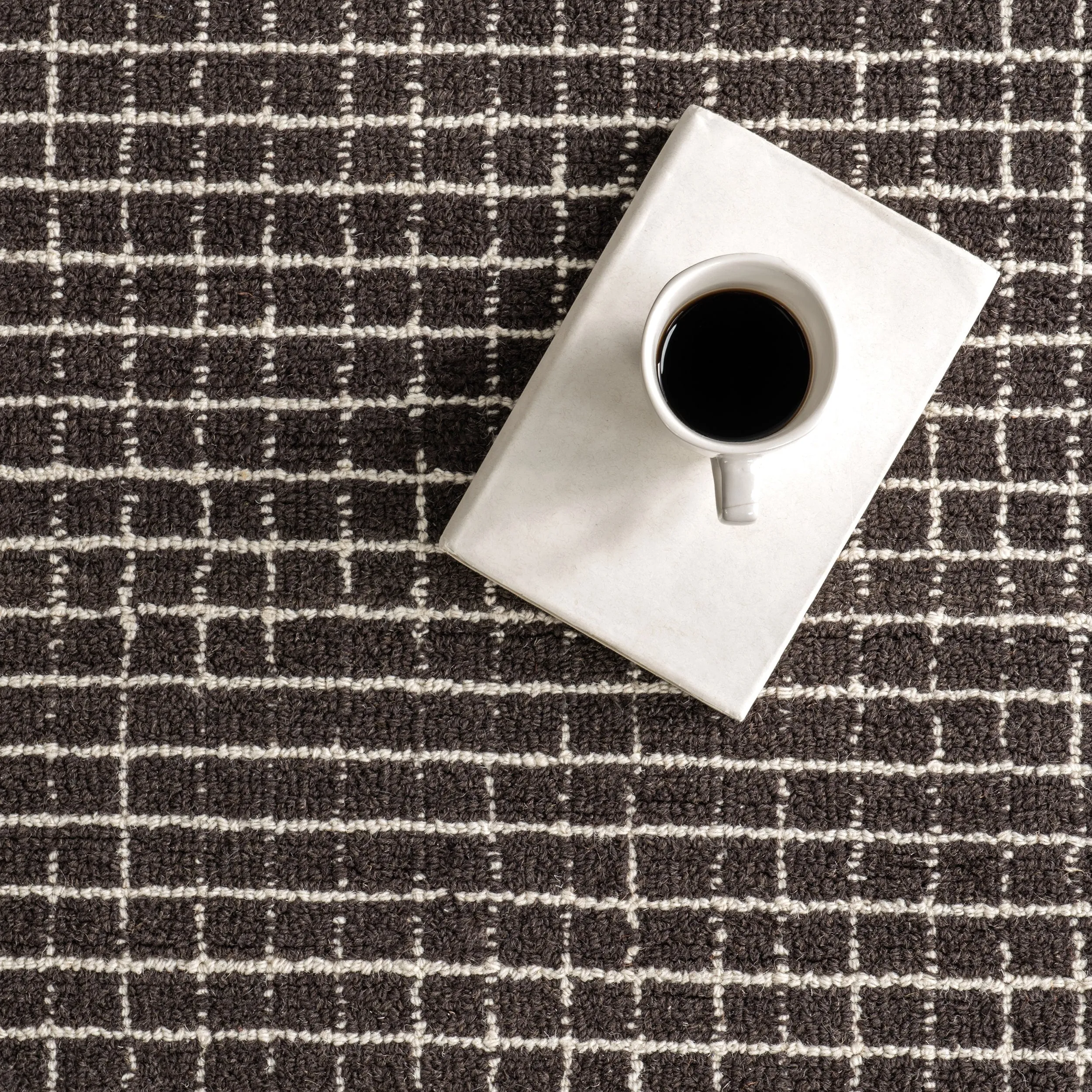 Melrose Checked Wool Area Rug