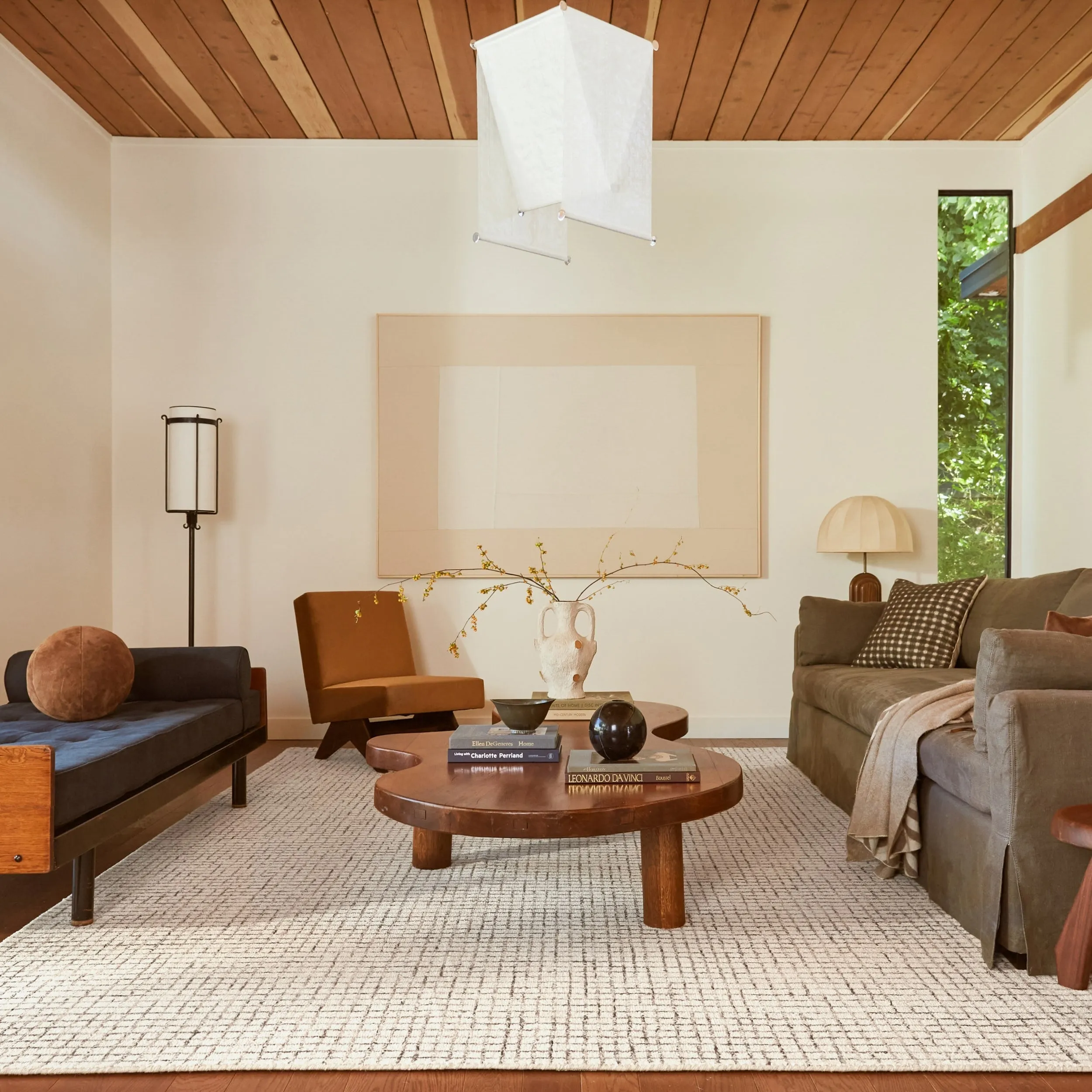 Melrose Checked Wool Area Rug