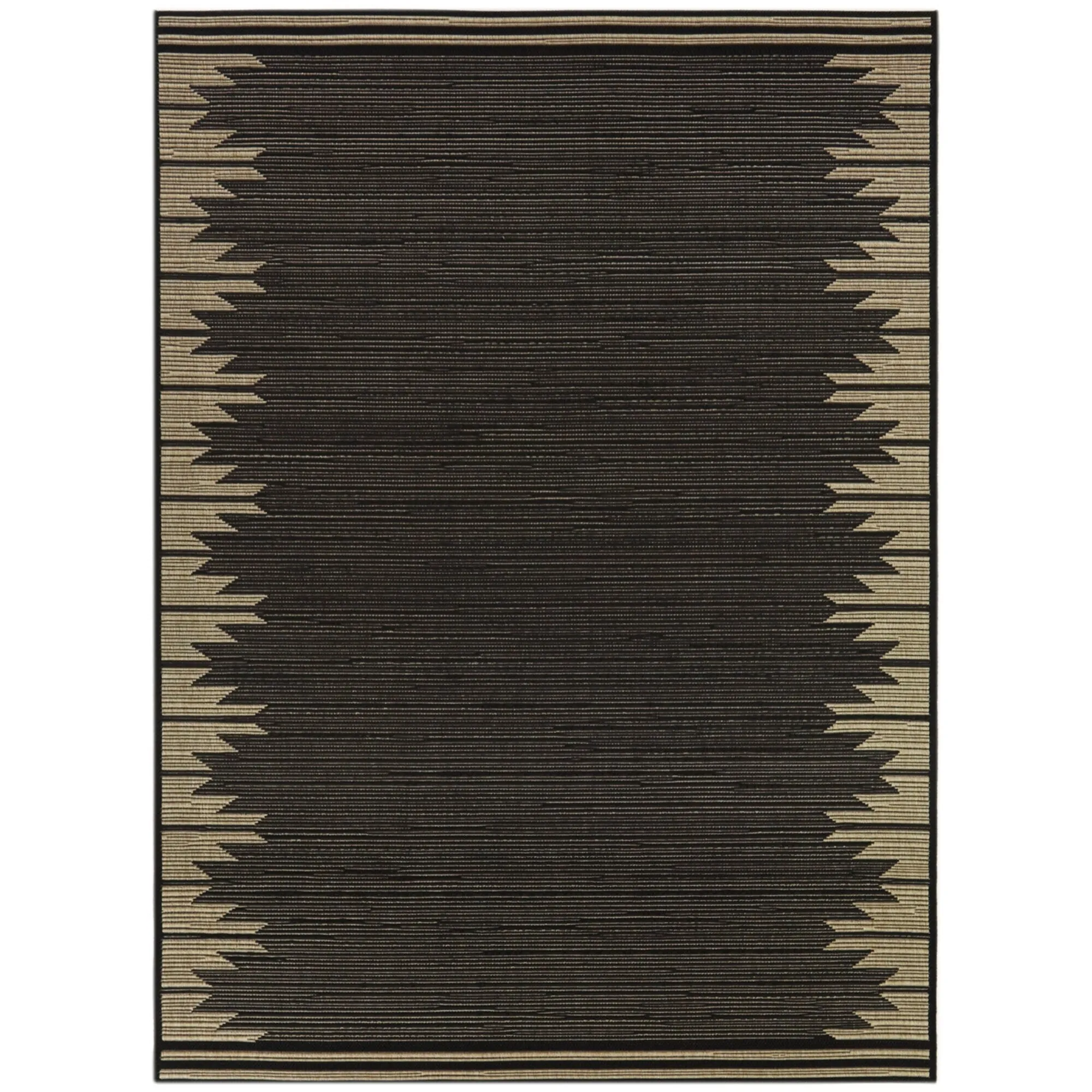 Merieme Art Deco Border Modern Indoor/ Outdoor Area Rug